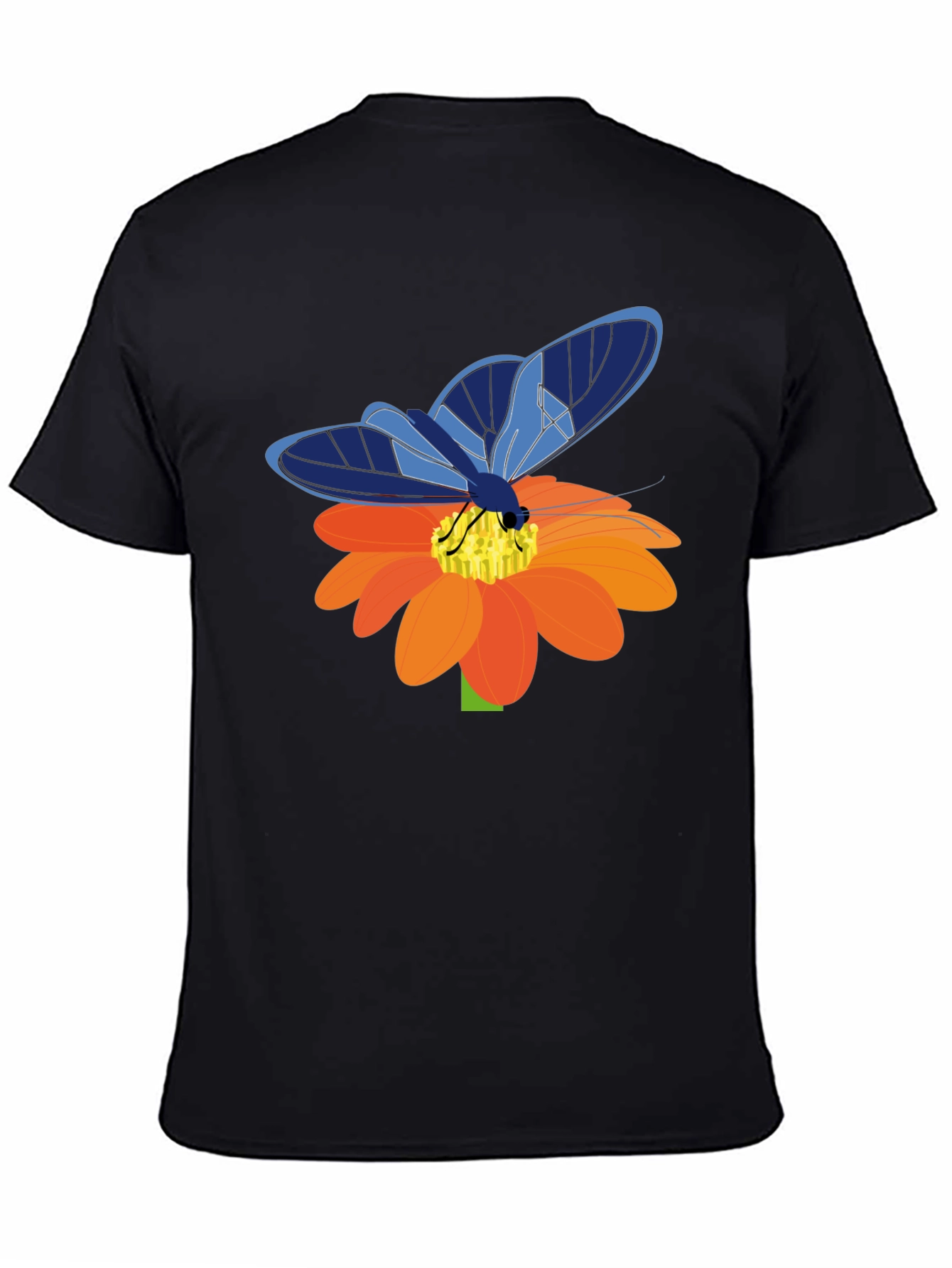 Butterfly on Flower Graphic T-Shirt