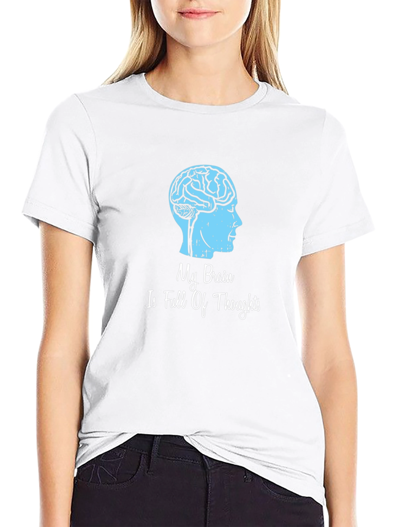 Brain Thoughts Graphic T-Shirt - Unique Design