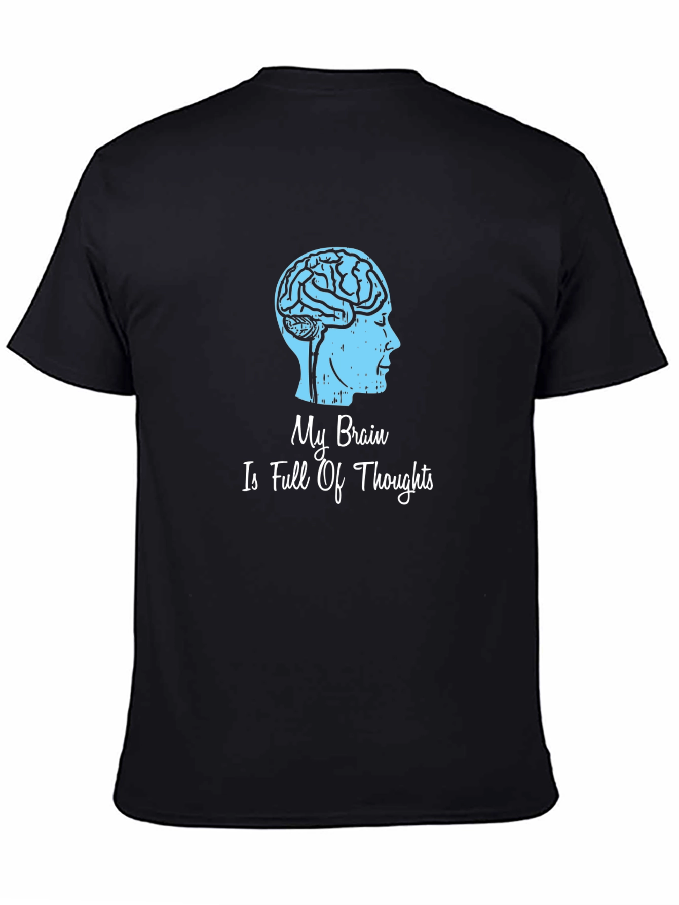 Brain Thoughts Graphic T-Shirt - Unique Design