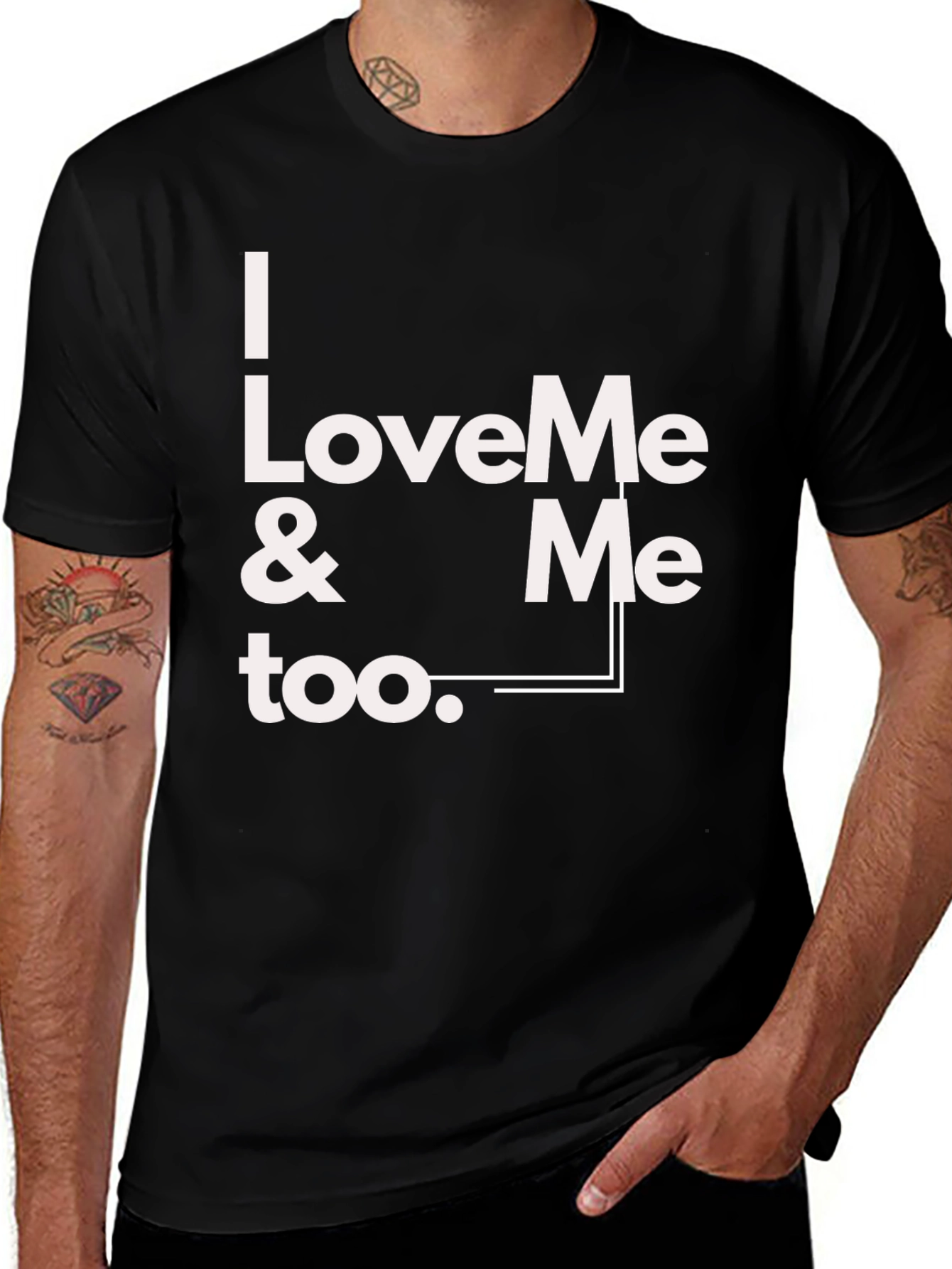 I Love Me & Me Too Graphic T-Shirt