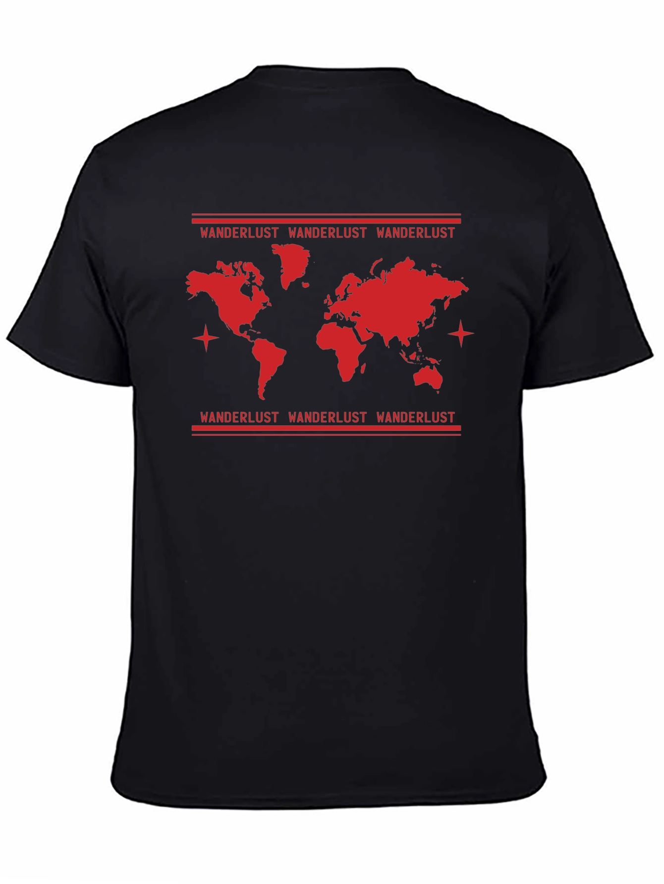 Wanderlust World Map Graphic T-Shirt