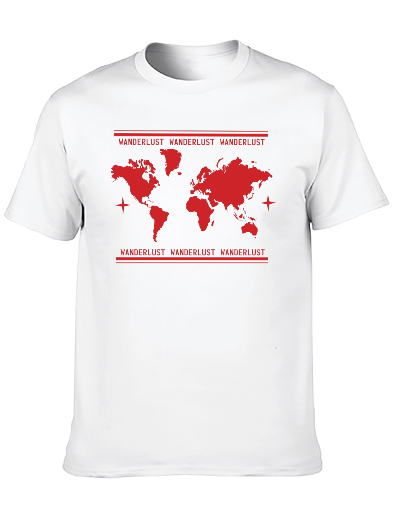Wanderlust World Map Graphic T-Shirt