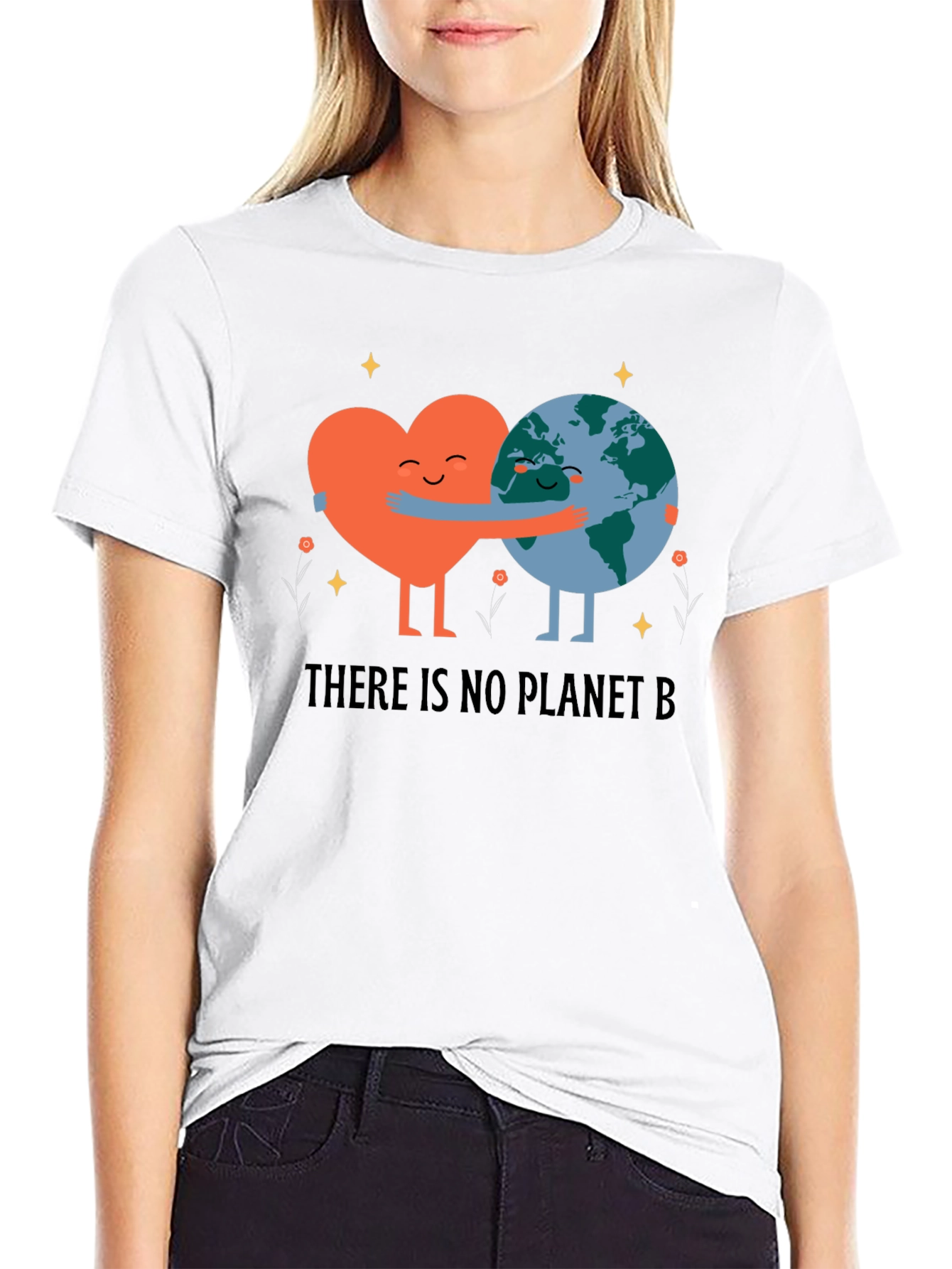 Eco-Friendly Earth Love Graphic T-Shirt