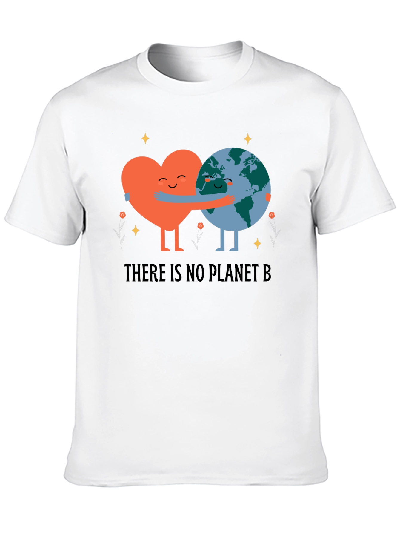 Eco-Friendly Earth Love Graphic T-Shirt