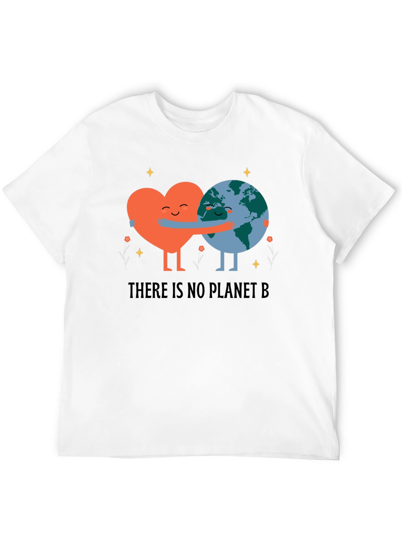Eco-Friendly Earth Love Graphic T-Shirt