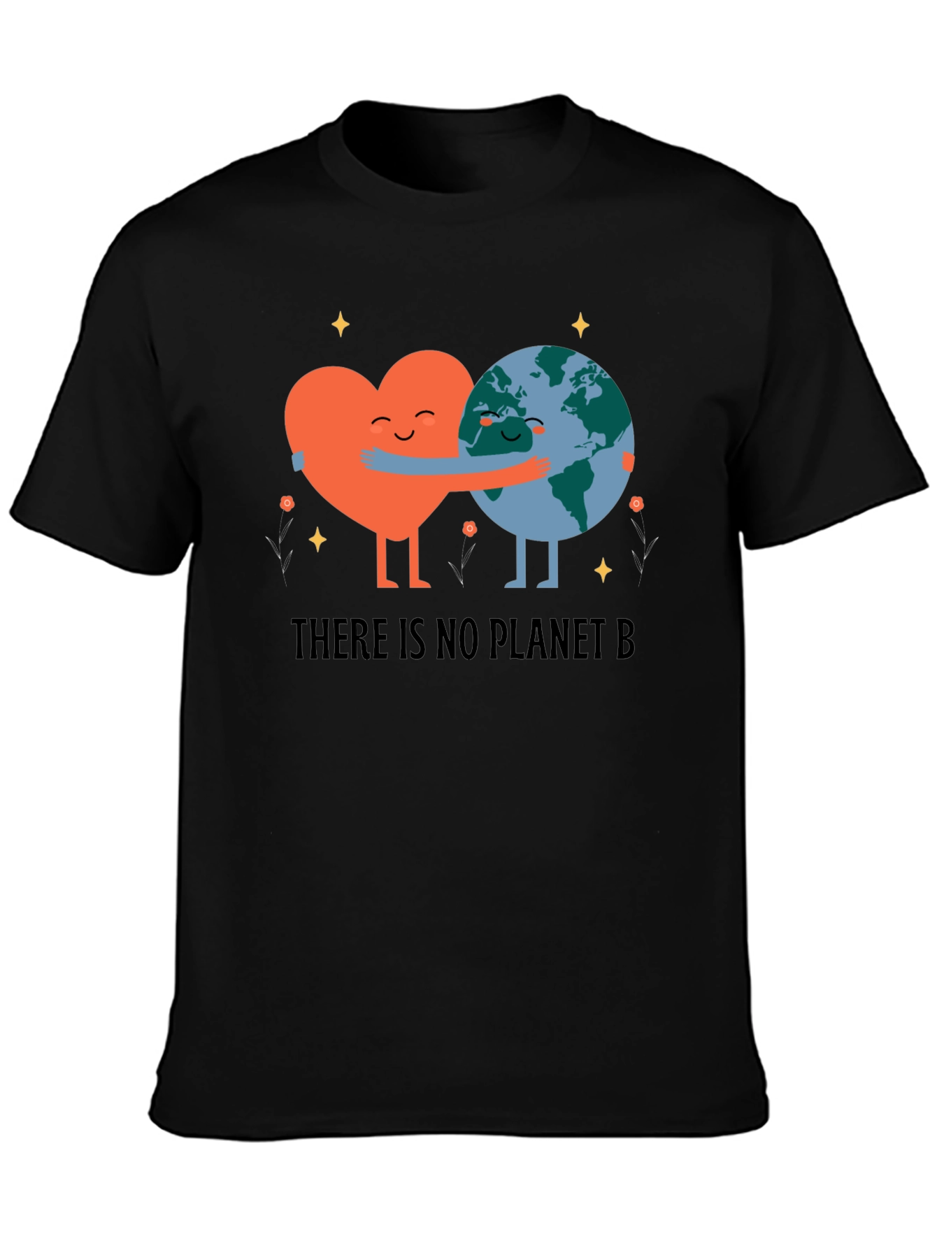 Eco-Friendly Earth Love Graphic T-Shirt