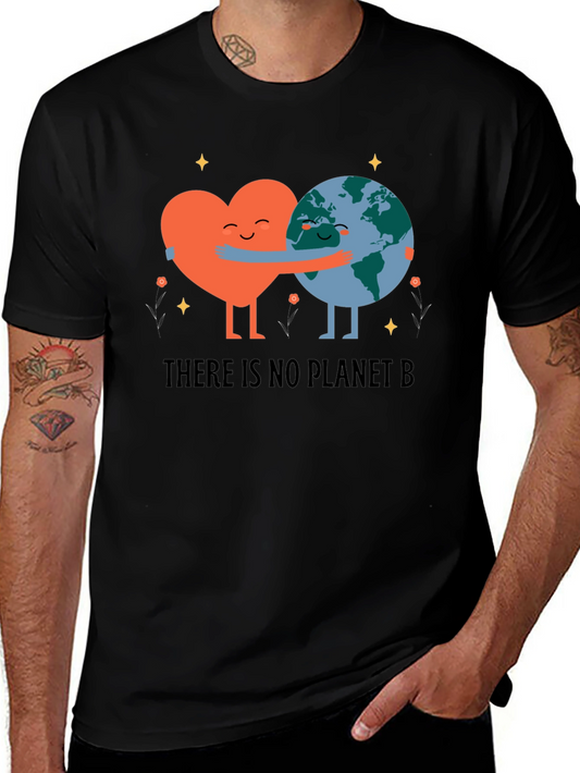 Eco-Friendly Earth Love Graphic T-Shirt