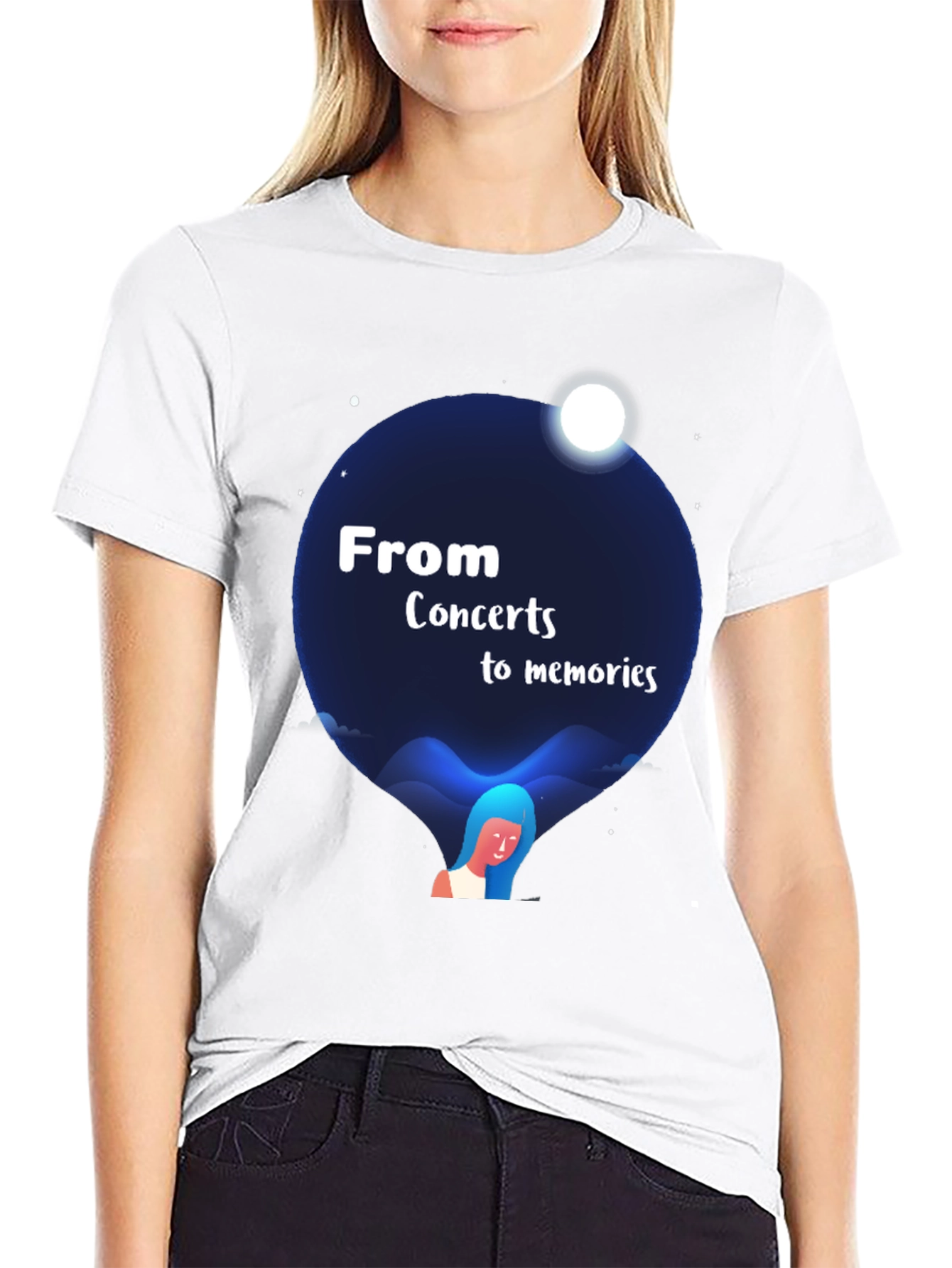 From Concerts to Memories Black T-Shirt