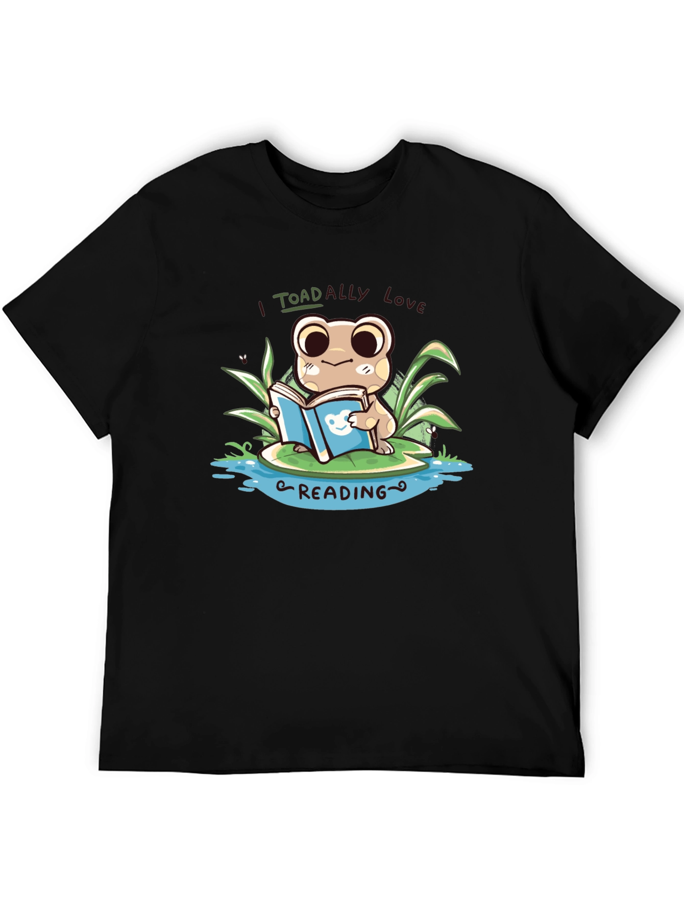 I Toad-ally Love Reading Black T-Shirt