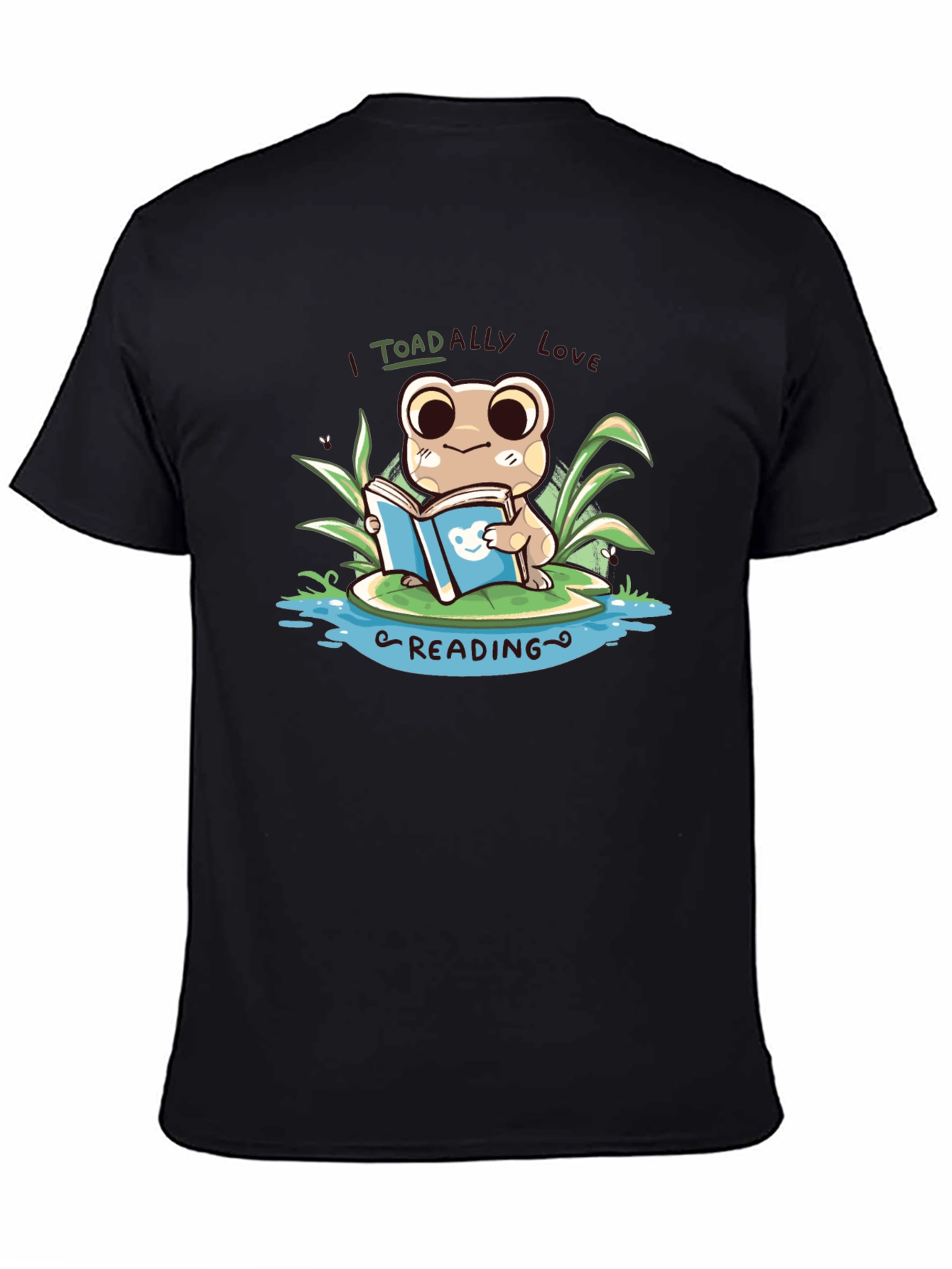 I Toad-ally Love Reading Black T-Shirt