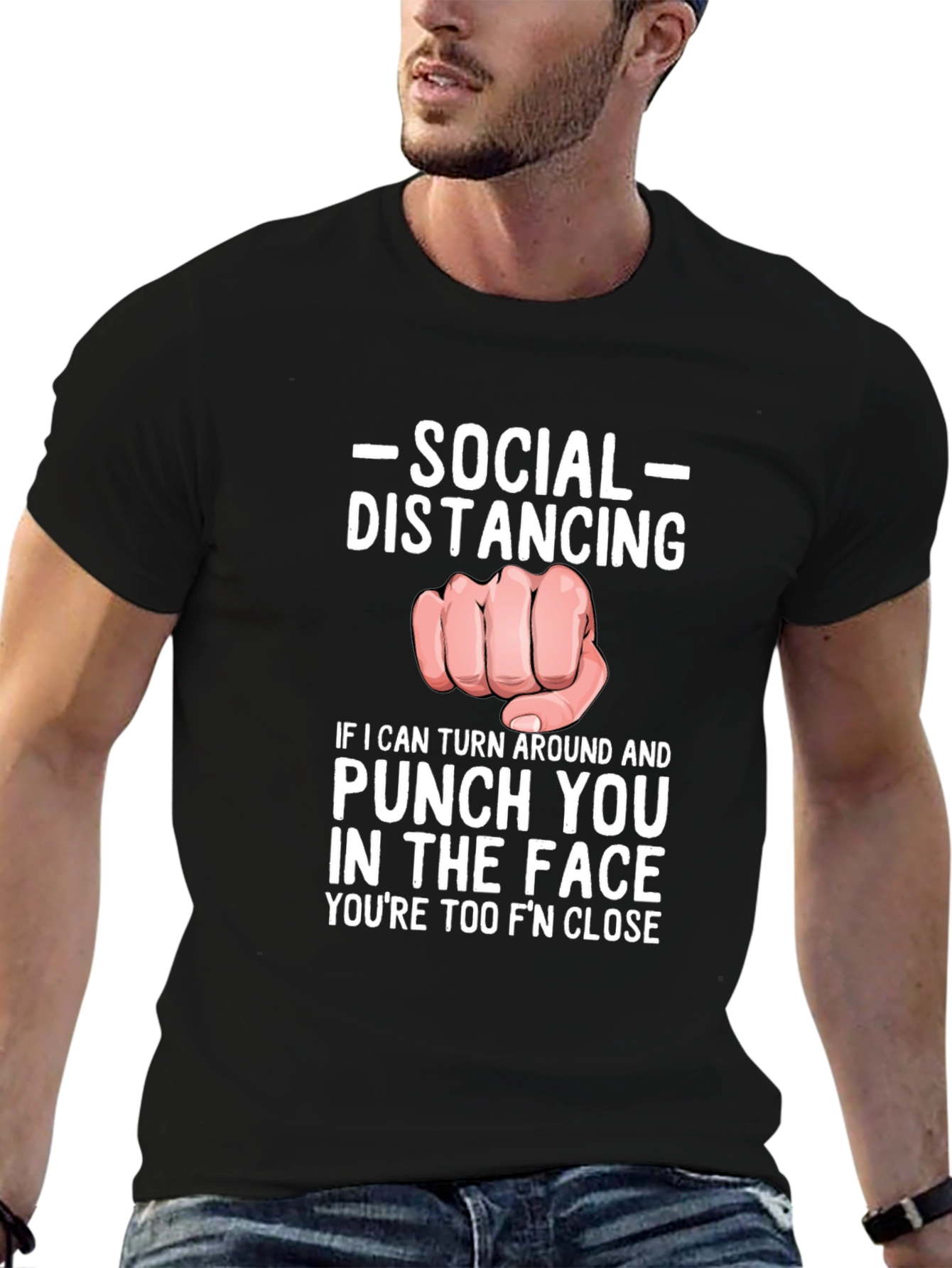 Social Distancing Punch T-Shirt