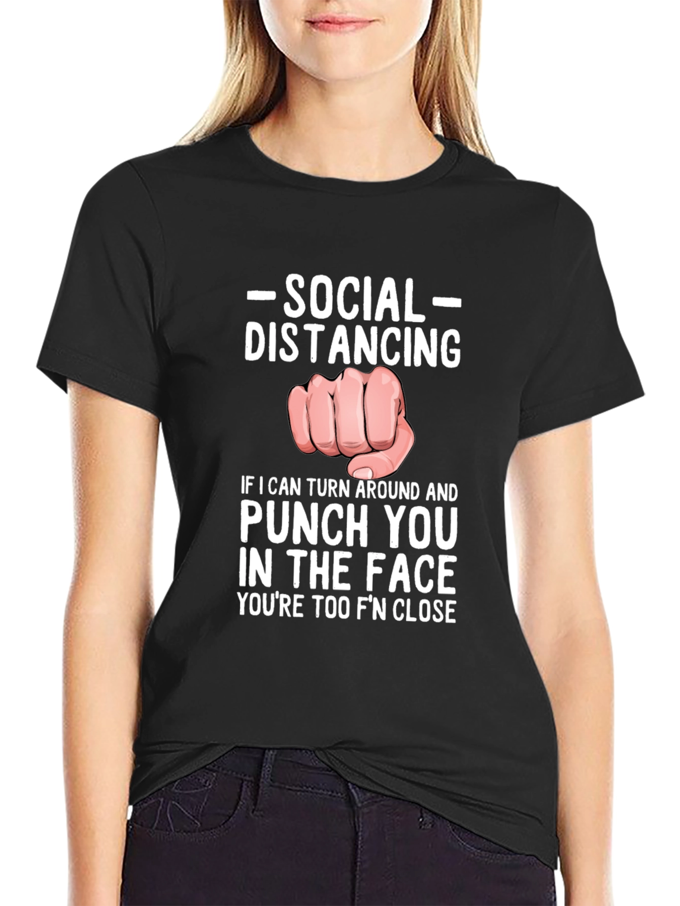 Social Distancing Punch T-Shirt