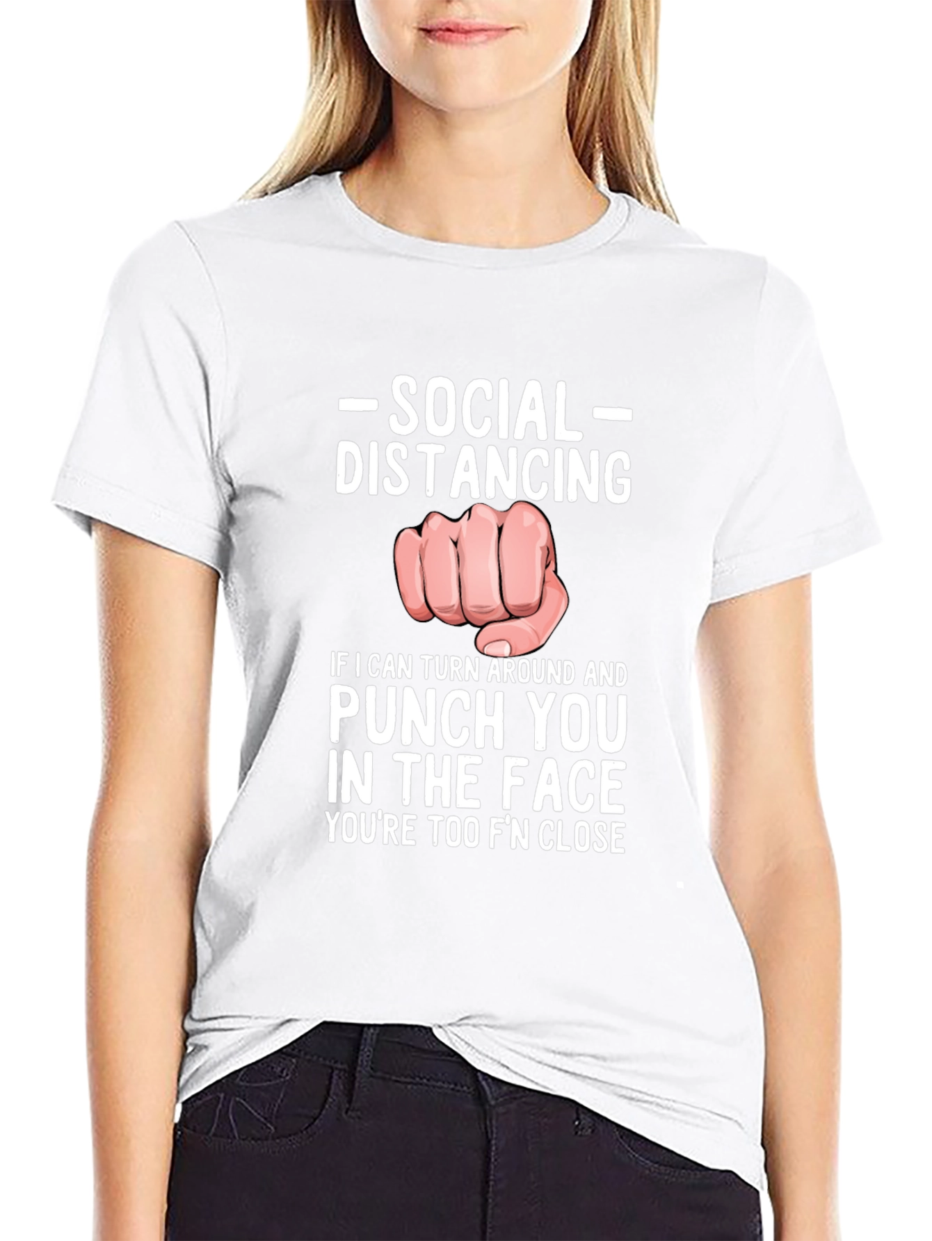 Social Distancing Punch T-Shirt