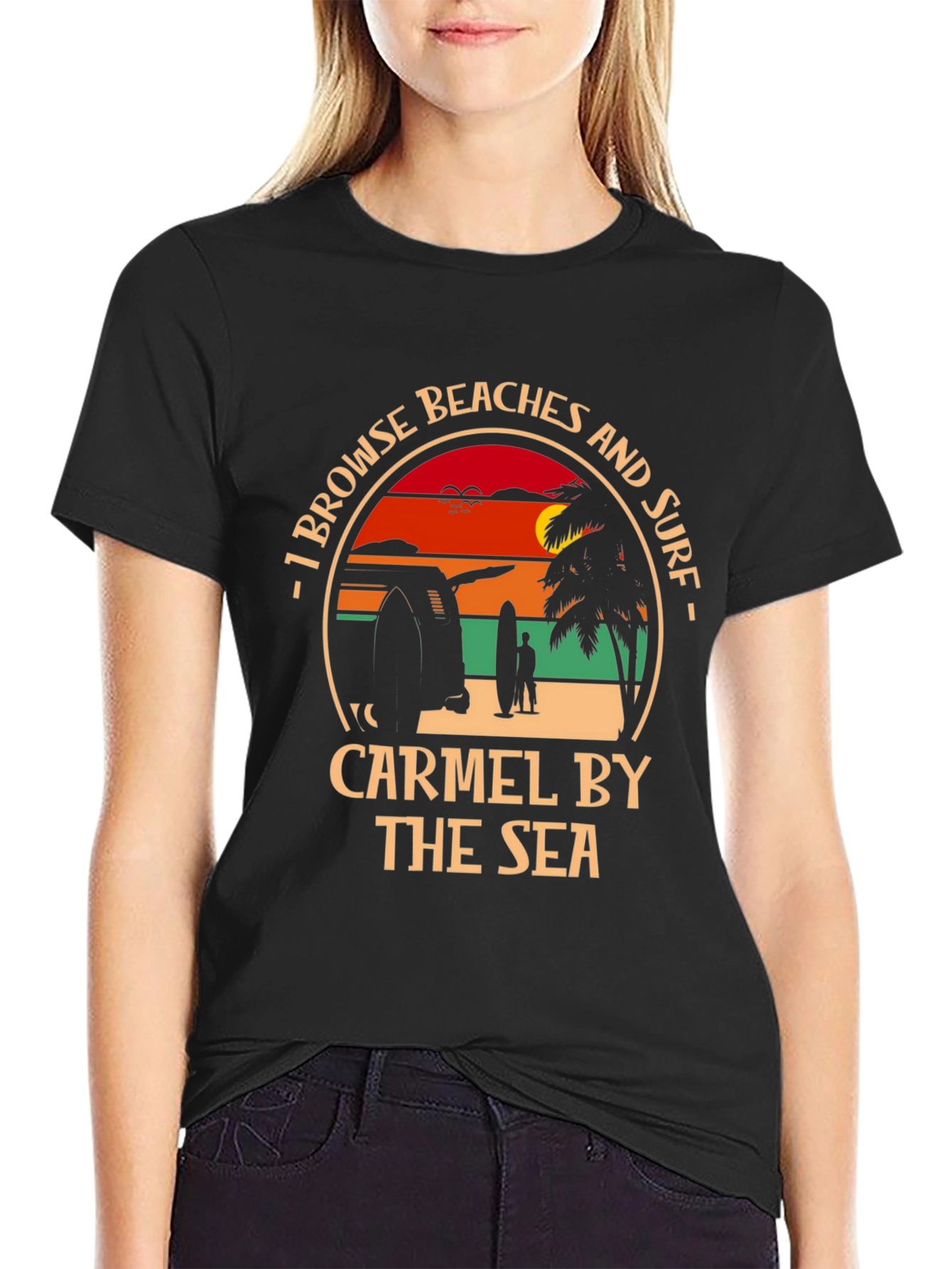 Carmel by the Sea Beach Surf T-Shirt