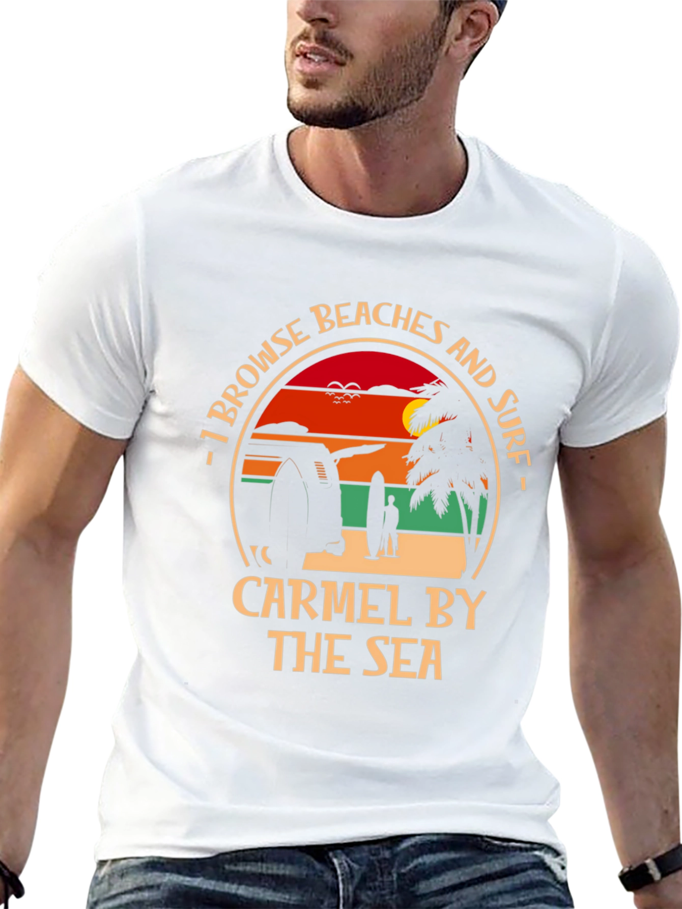 Carmel by the Sea Beach Surf T-Shirt