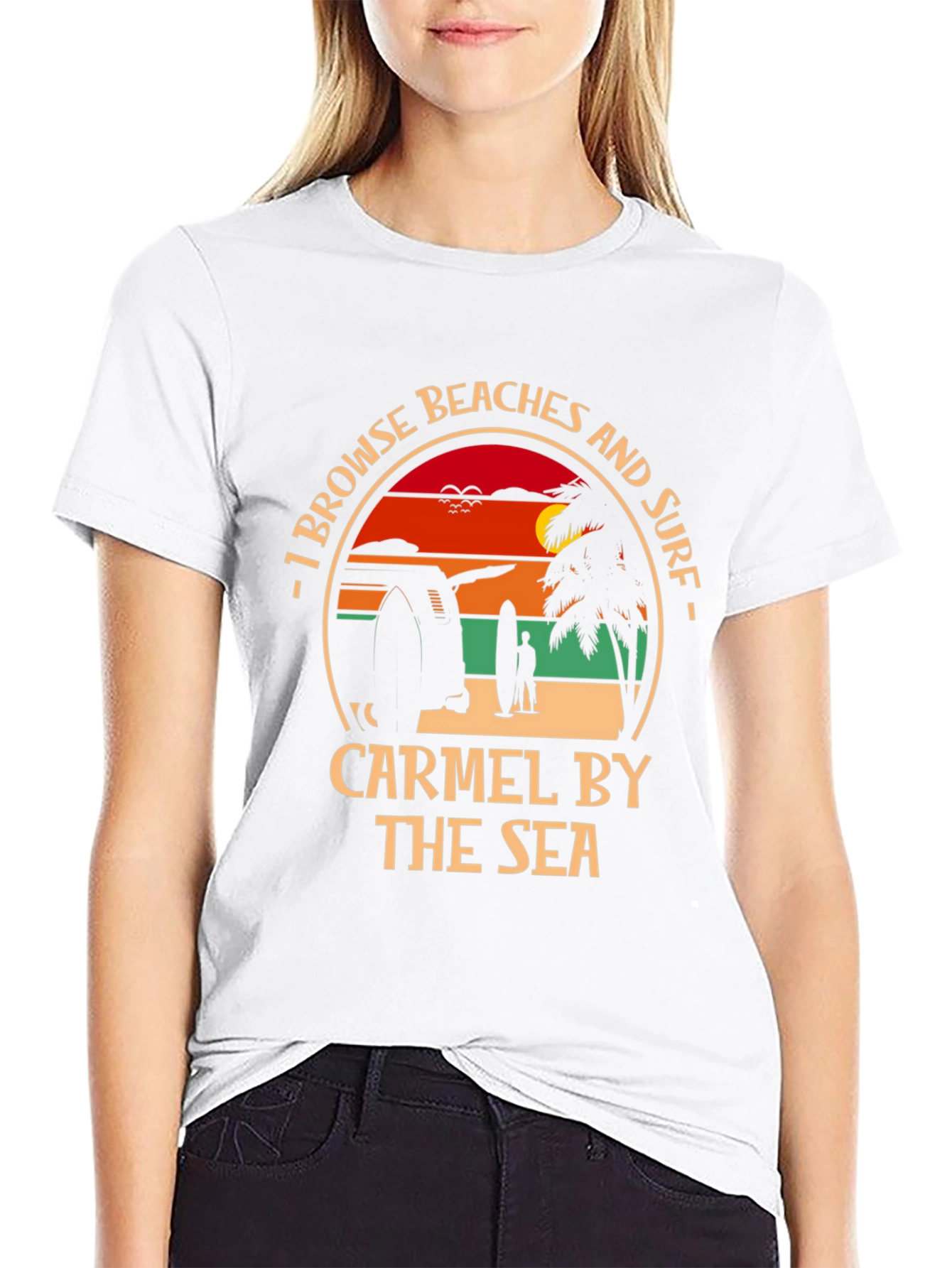 Carmel by the Sea Beach Surf T-Shirt