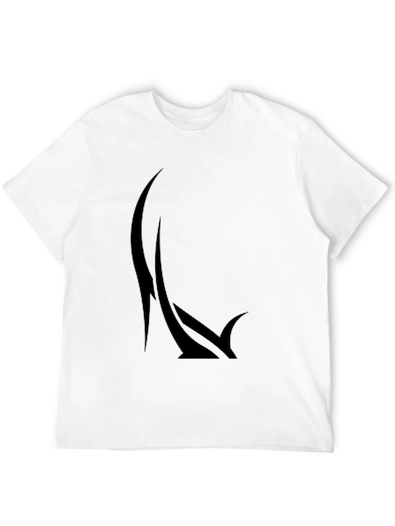 Mens Graphic Black T-Shirt - Abstract Design