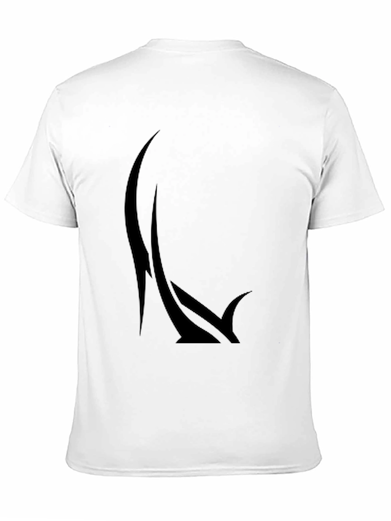 Mens Graphic Black T-Shirt - Abstract Design