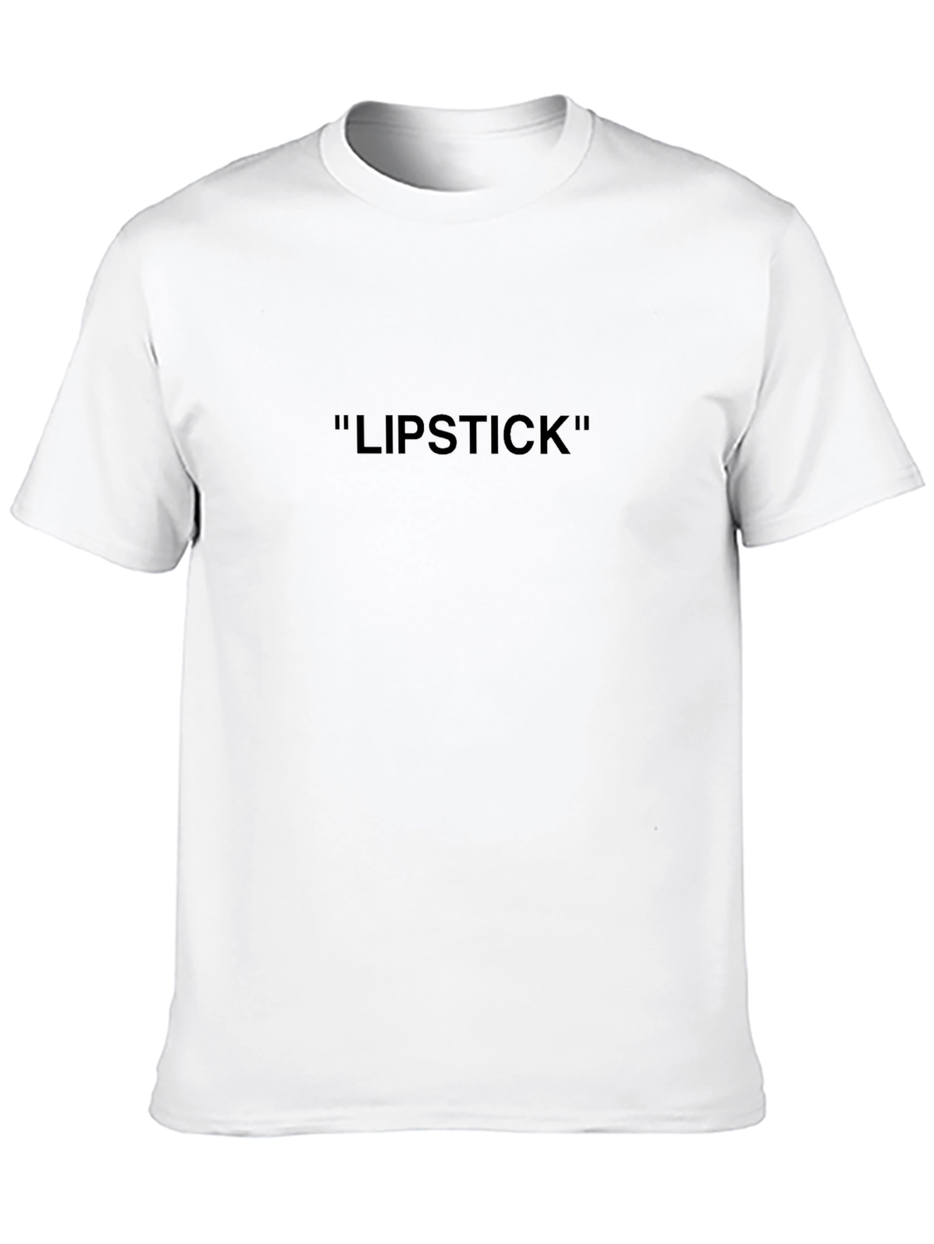 Mens Black Lipstick Graphic Tee - Casual Style