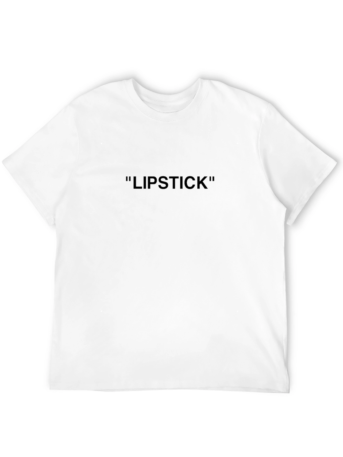 Mens Black Lipstick Graphic Tee - Casual Style