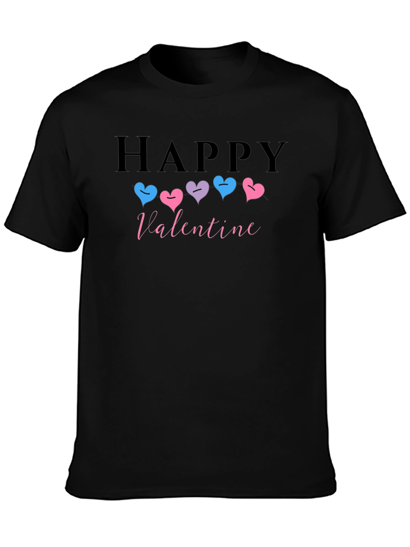 Happy Valentine T-shirt with Heart Design