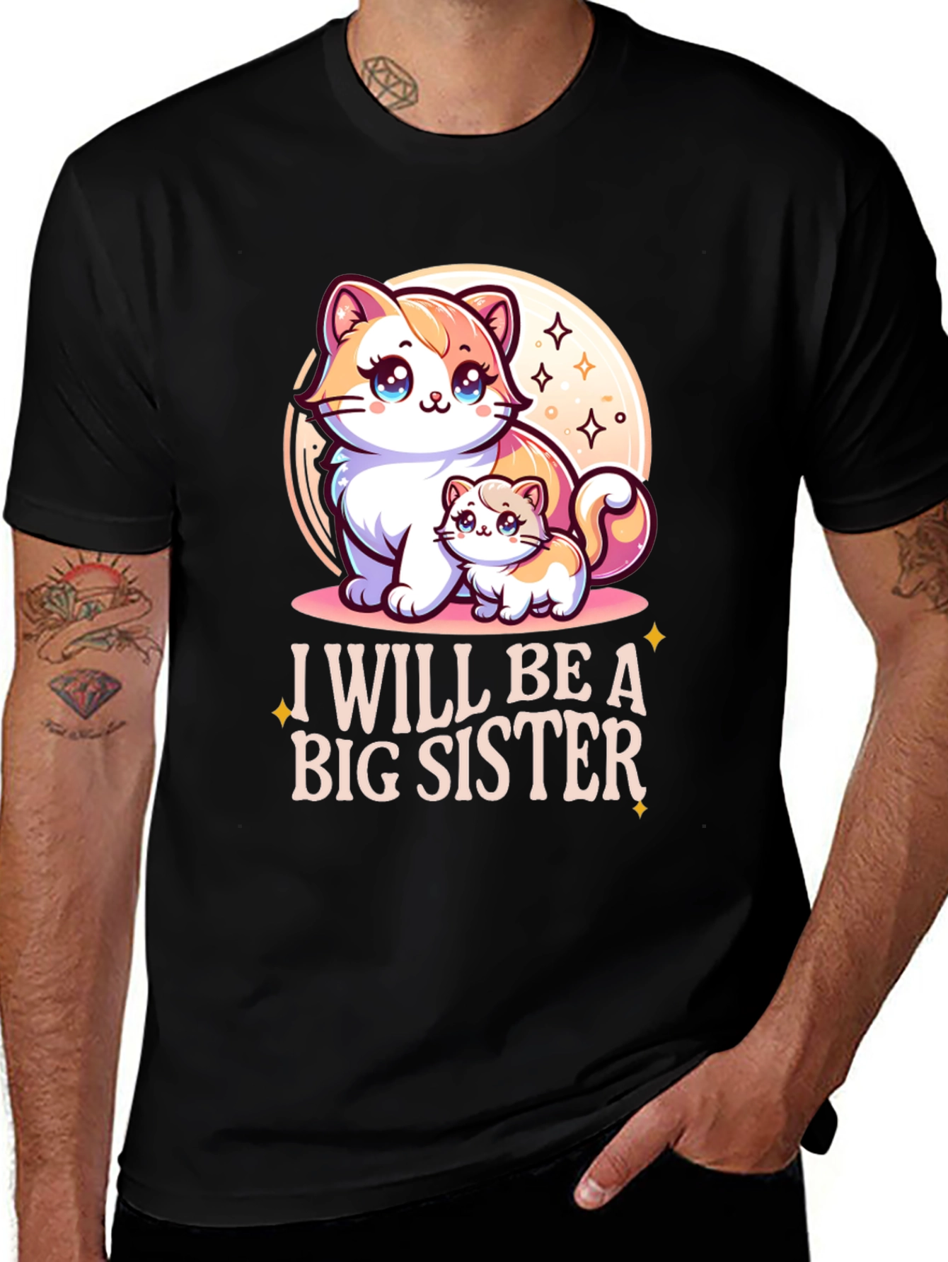 I Will Be A Big Sister Cute Kitten T-Shirt