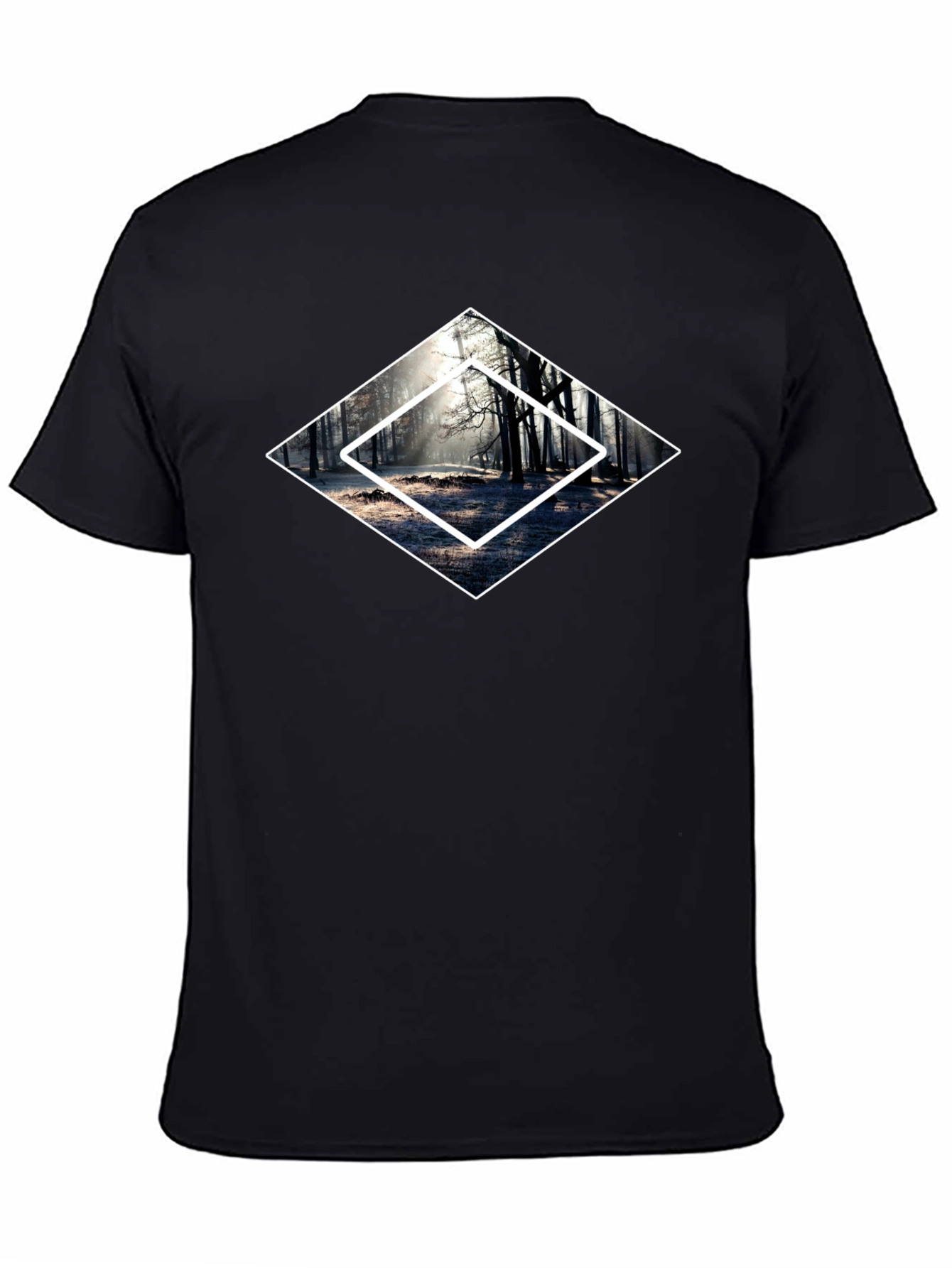 Diamond Forest Graphic Tee - Mens Black T-Shirt