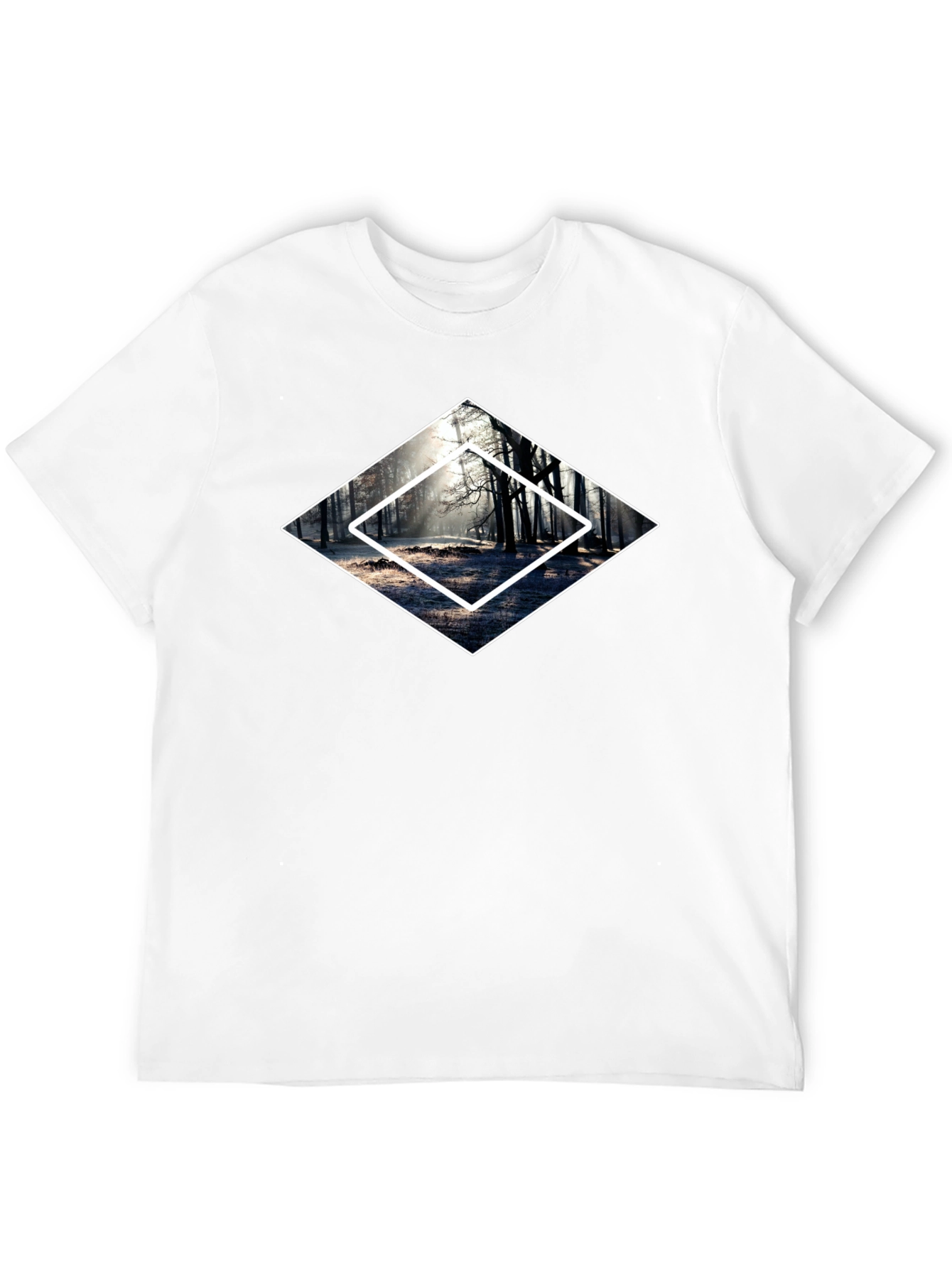 Diamond Forest Graphic Tee - Mens Black T-Shirt