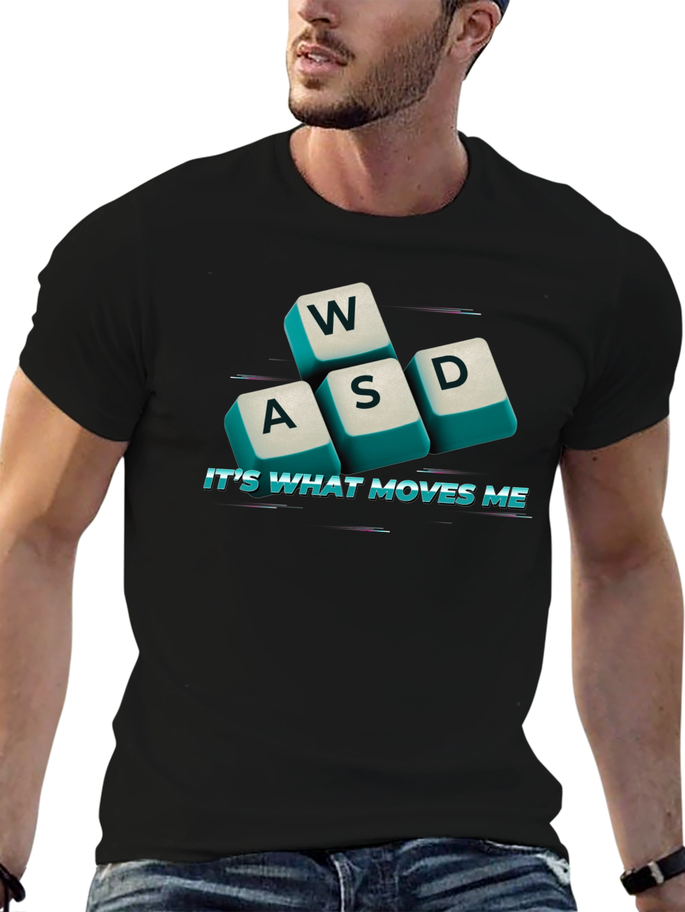 Gaming WASD Keyboard T-Shirt - Its What Moves Me!