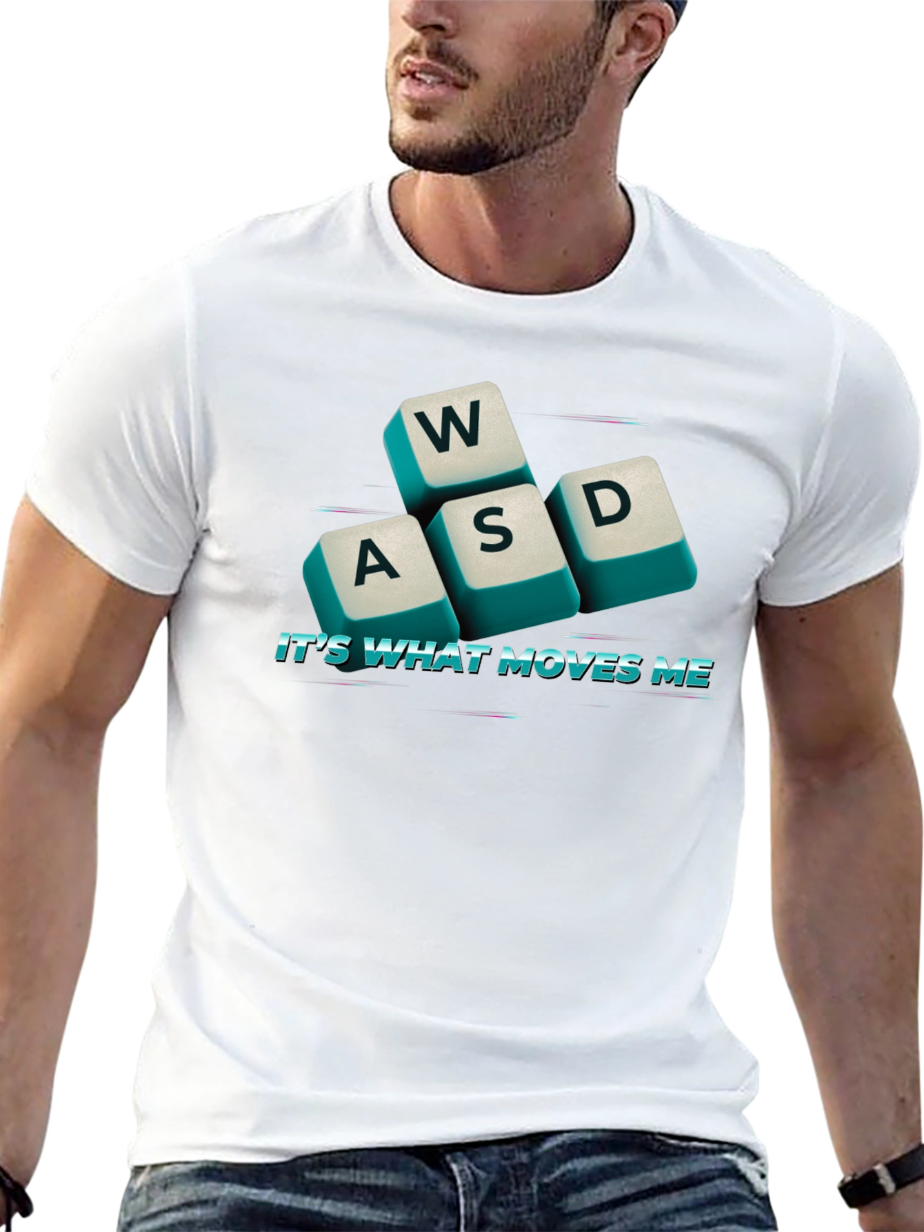Gaming WASD Keyboard T-Shirt - Its What Moves Me!