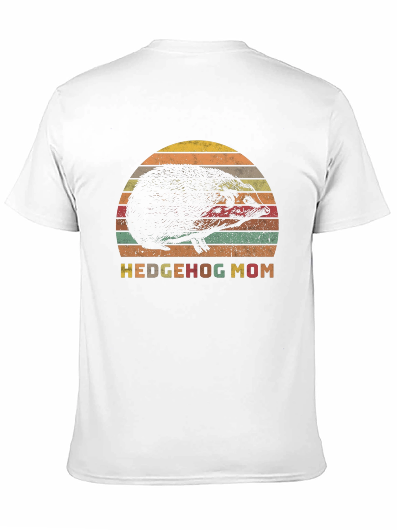 Hedgehog Mom Retro Style T-Shirt - Perfect Gift!