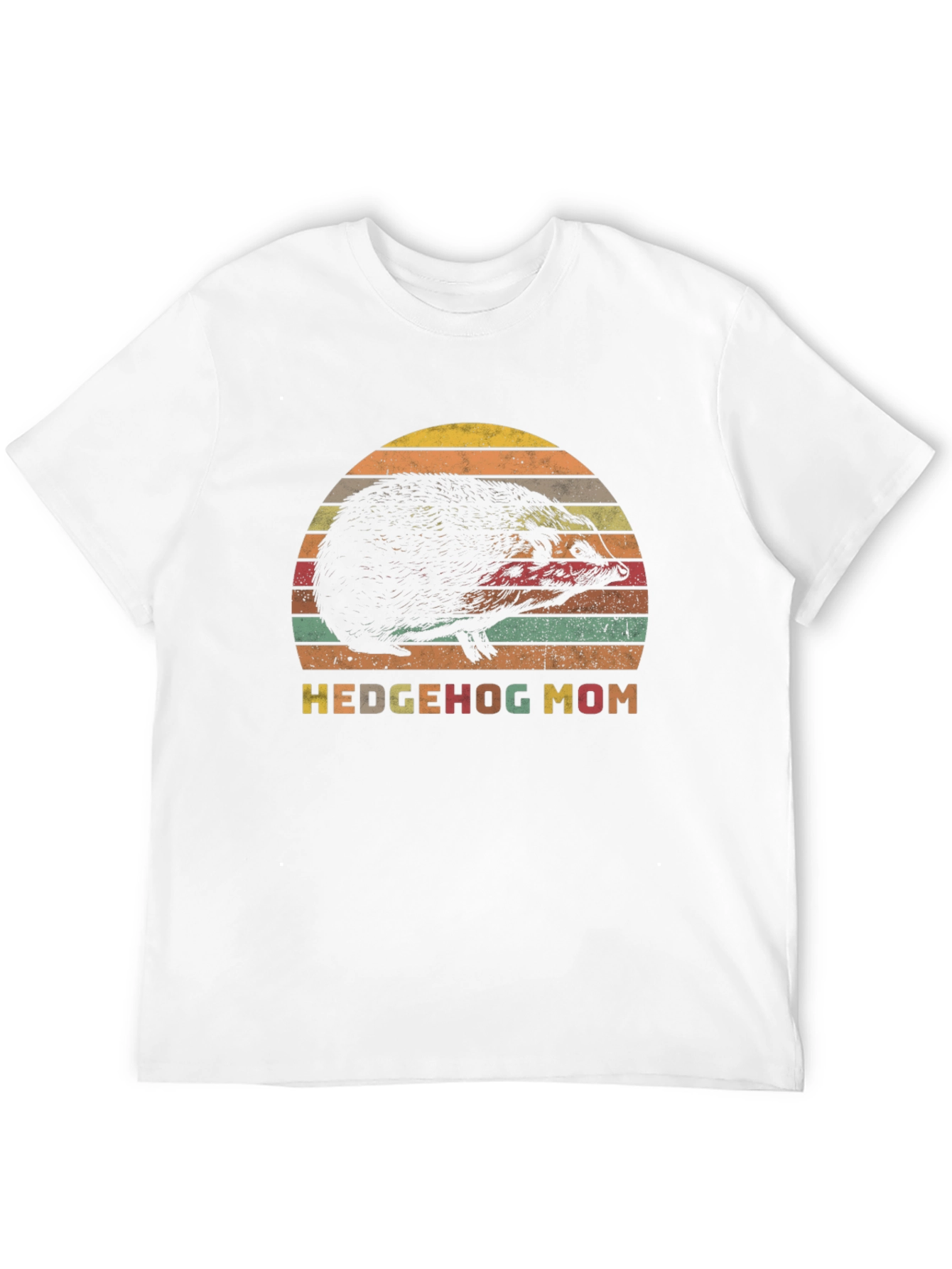 Hedgehog Mom Retro Style T-Shirt - Perfect Gift!
