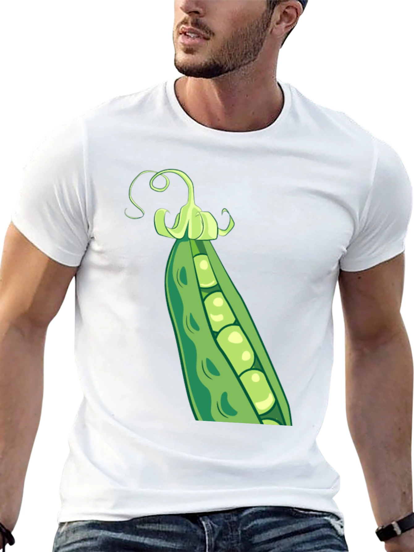 Pea Pod Graphic T-Shirt - Casual Wear