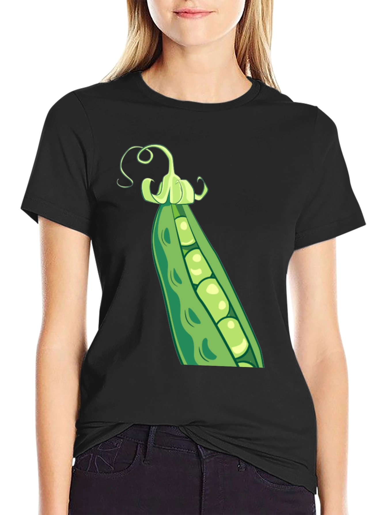 Pea Pod Graphic T-Shirt - Casual Wear