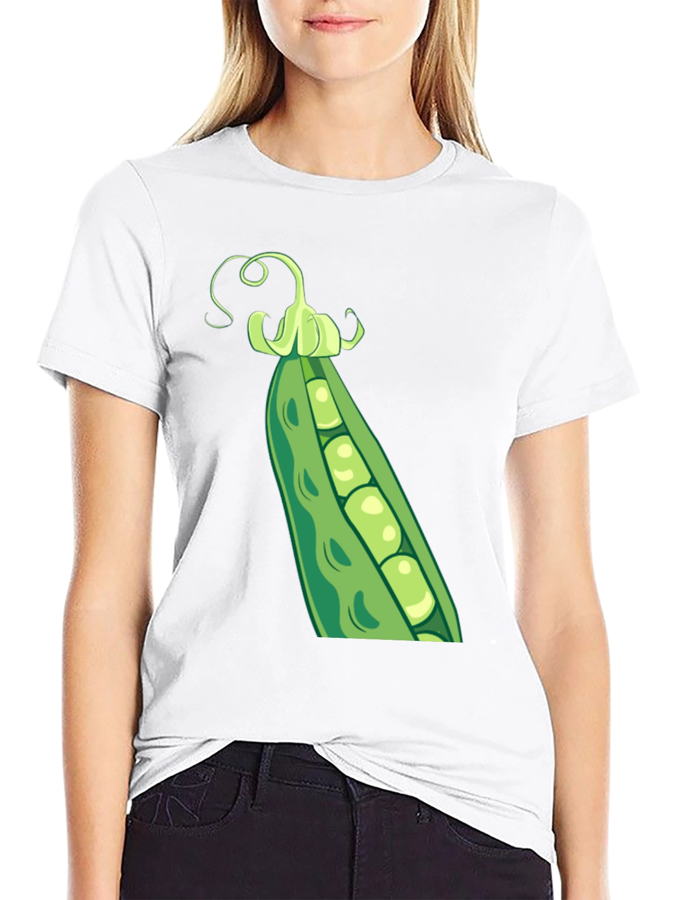 Pea Pod Graphic T-Shirt - Casual Wear