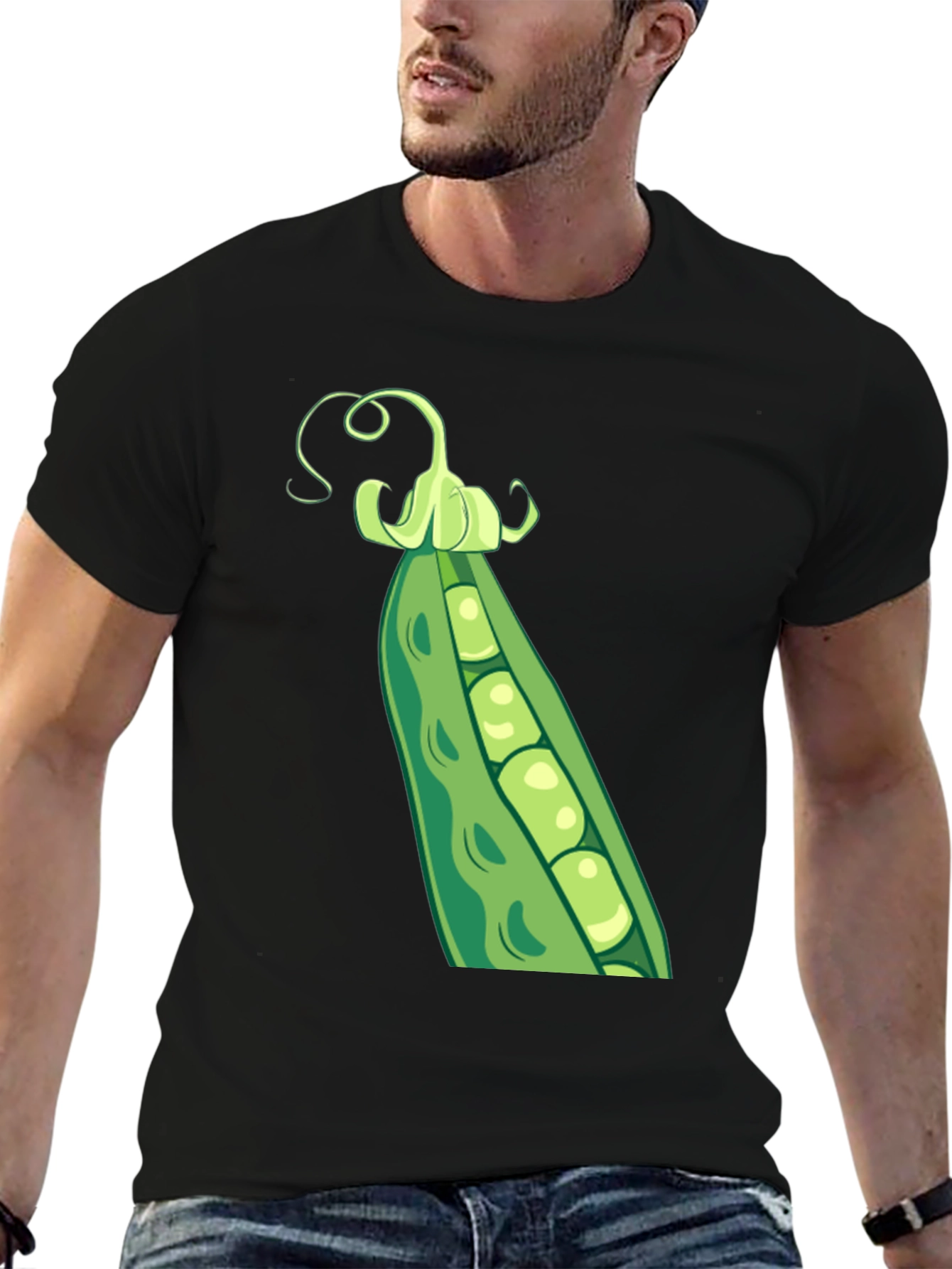 Pea Pod Graphic T-Shirt - Casual Wear