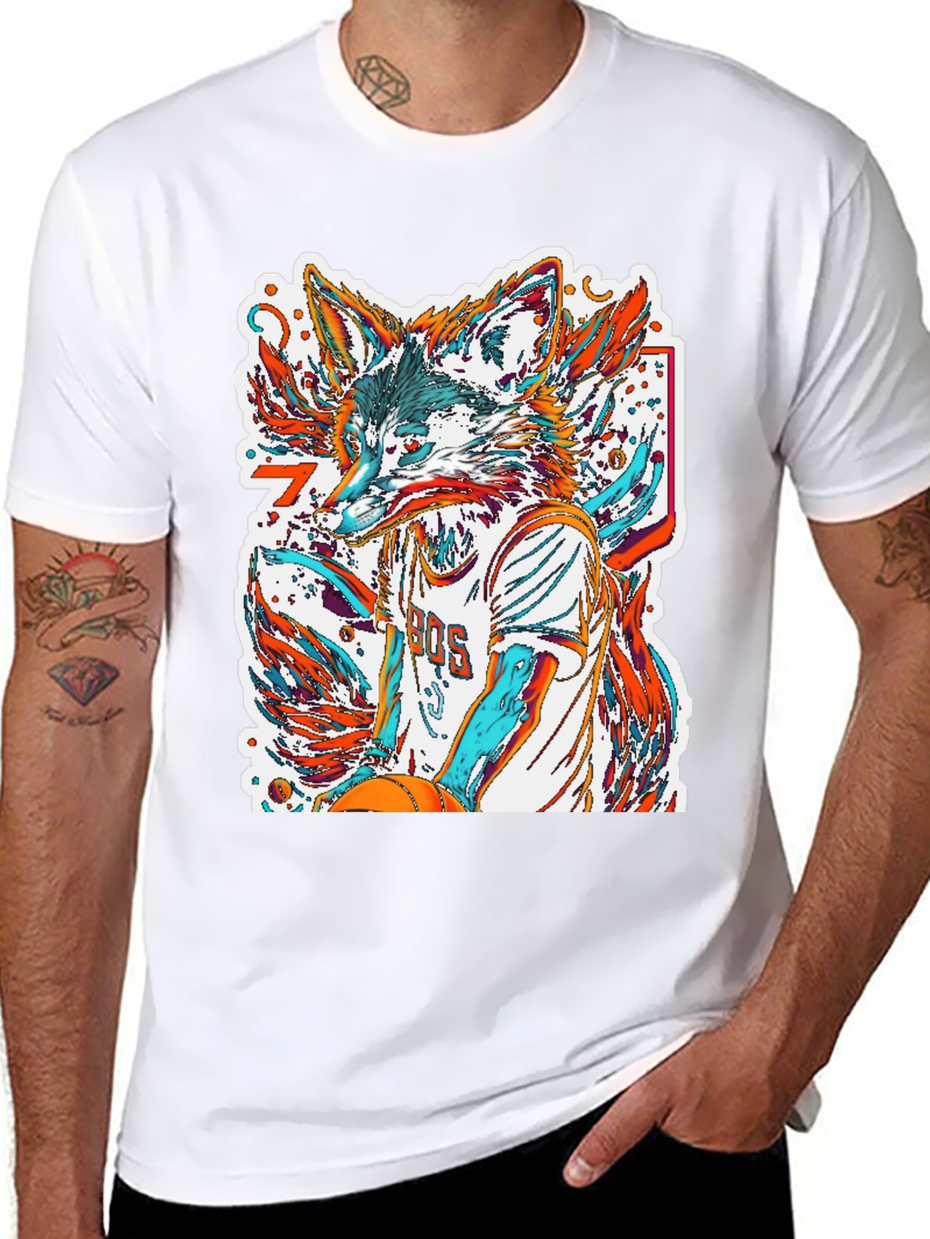 Fox Basketball Graphic Tee - Streetwear Style