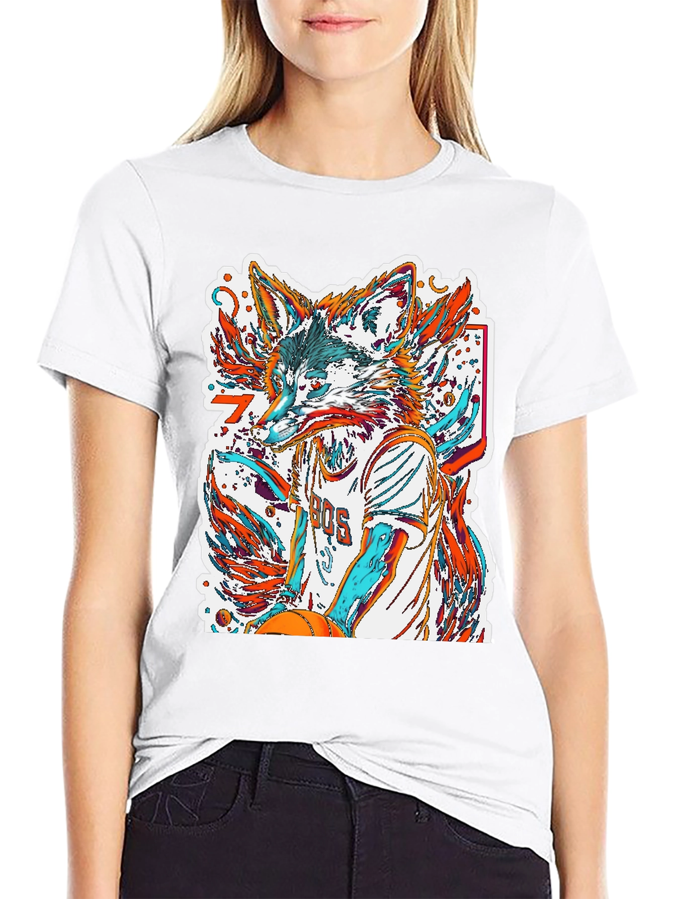 Fox Basketball Graphic Tee - Streetwear Style