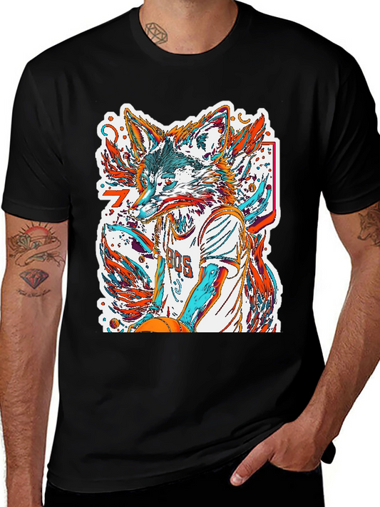 Fox Basketball Graphic Tee - Streetwear Style