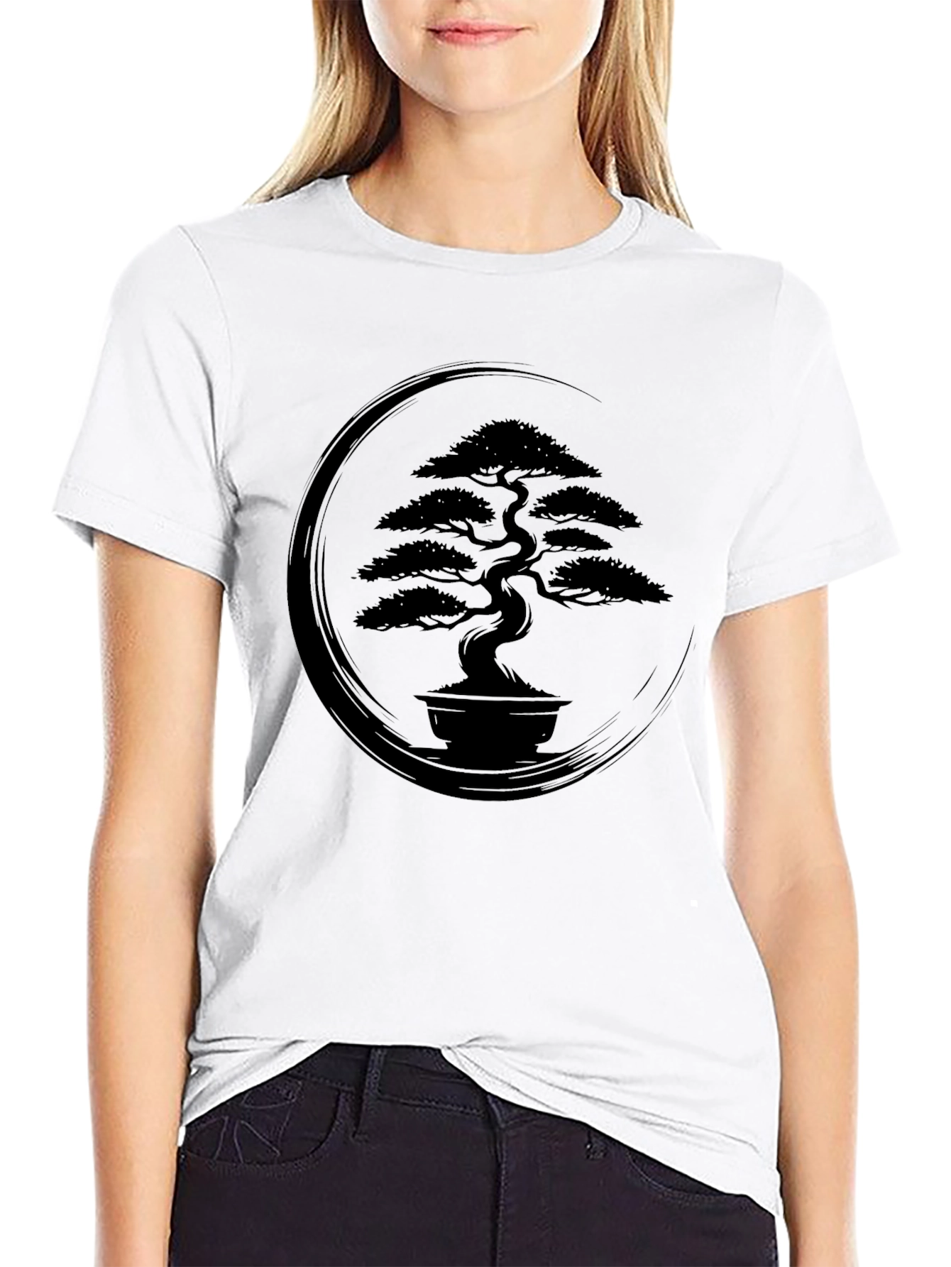 Bonsai Tree Graphic Tee - Zen Style