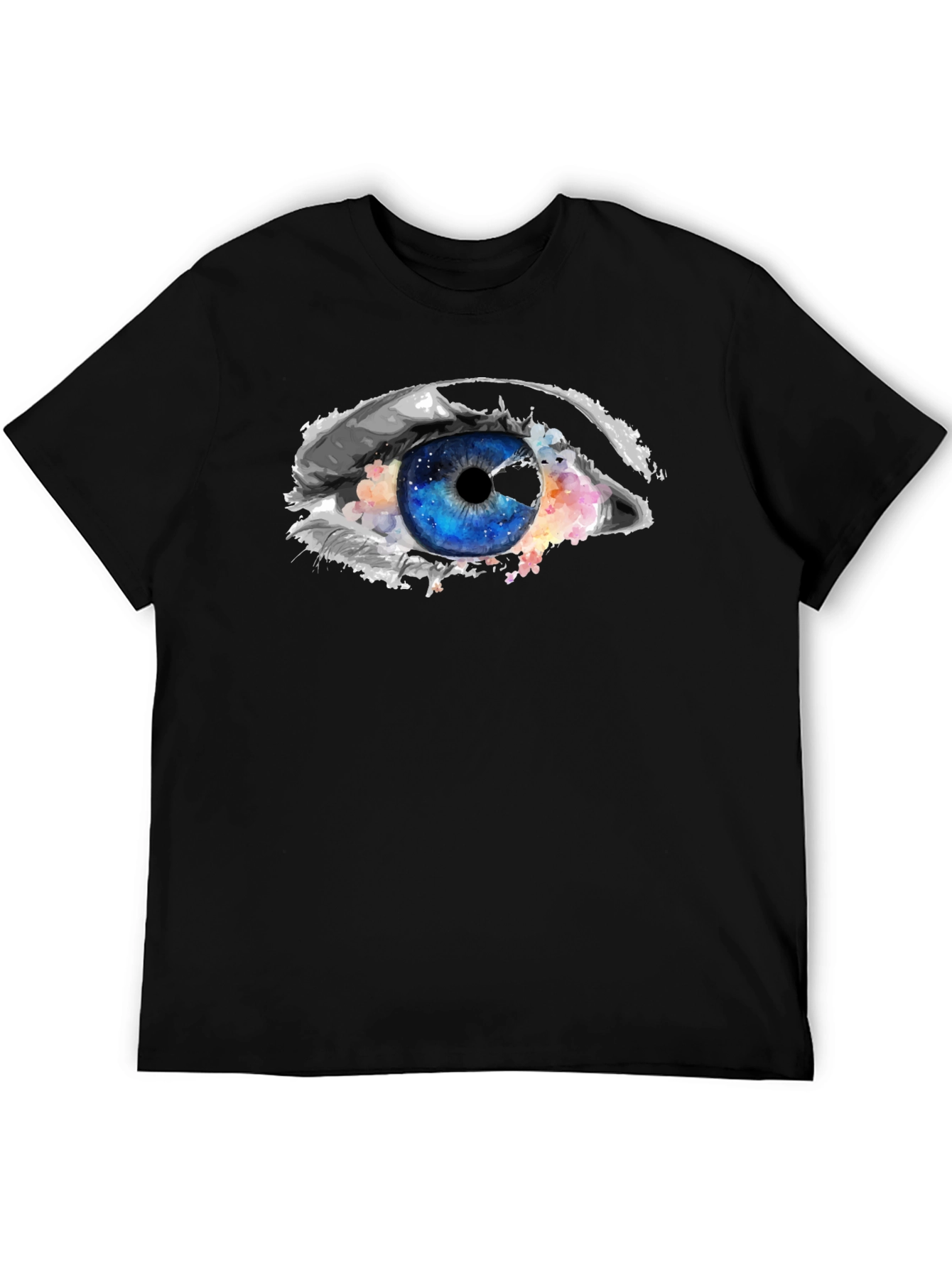 Eye Graphic Black T-Shirt - Unique Design