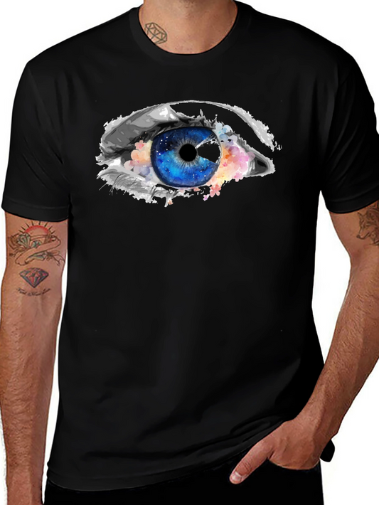 Eye Graphic Black T-Shirt - Unique Design