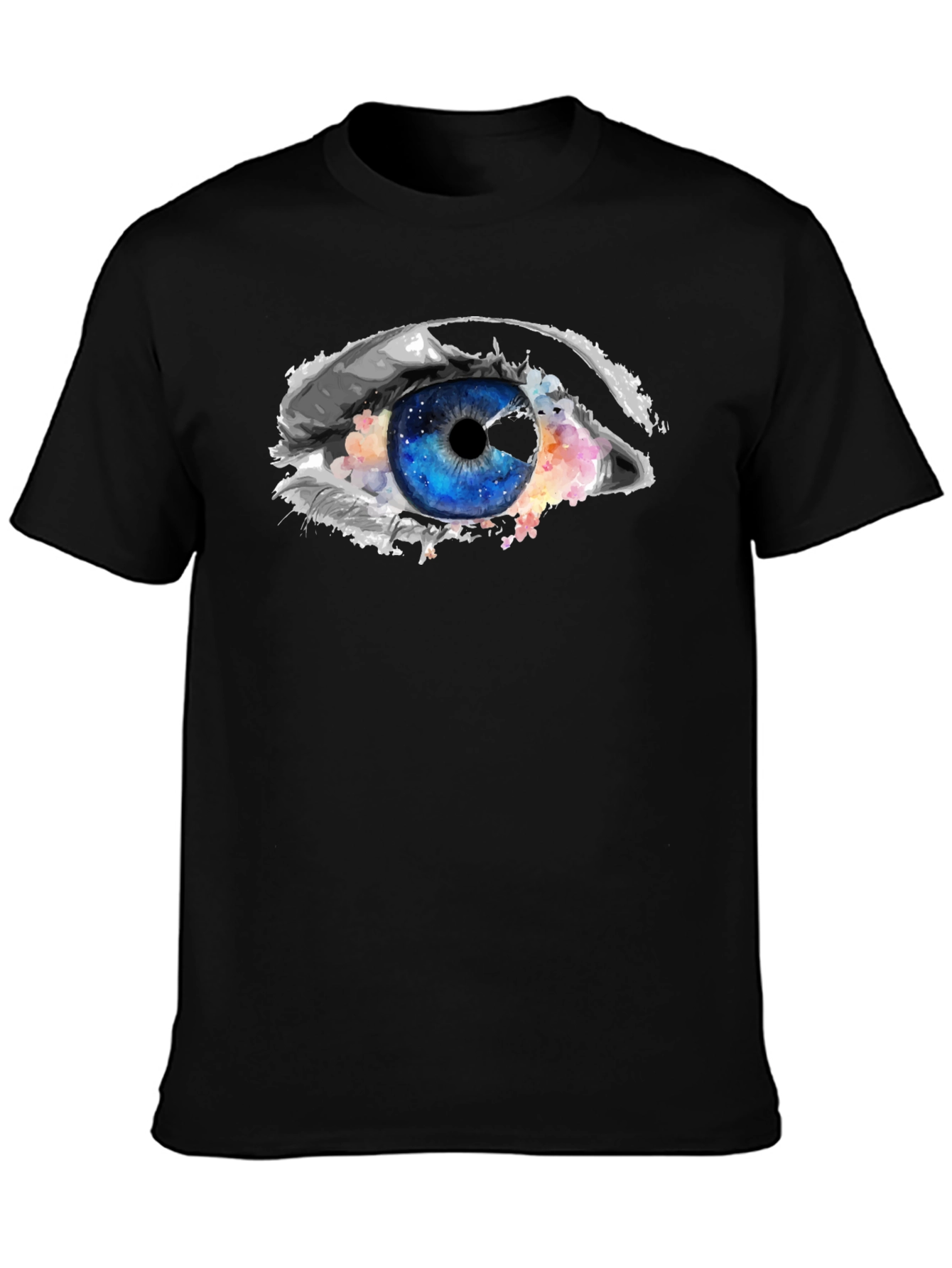 Eye Graphic Black T-Shirt - Unique Design