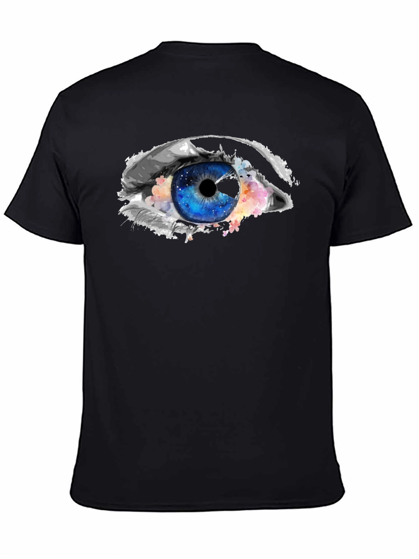 Eye Graphic Black T-Shirt - Unique Design