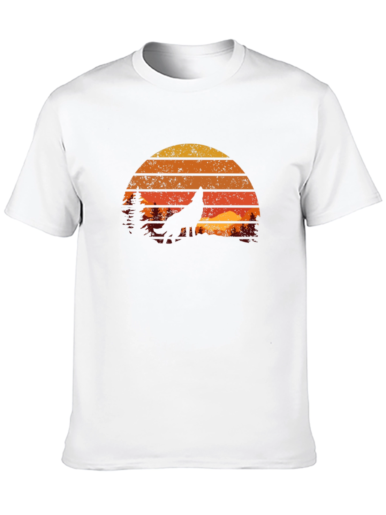 Retro Wolf Silhouette Tee