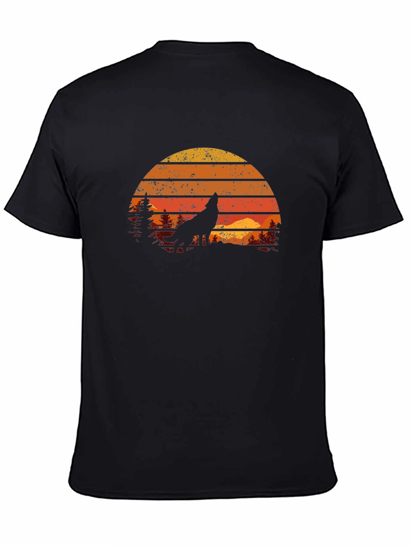 Retro Wolf Silhouette Tee