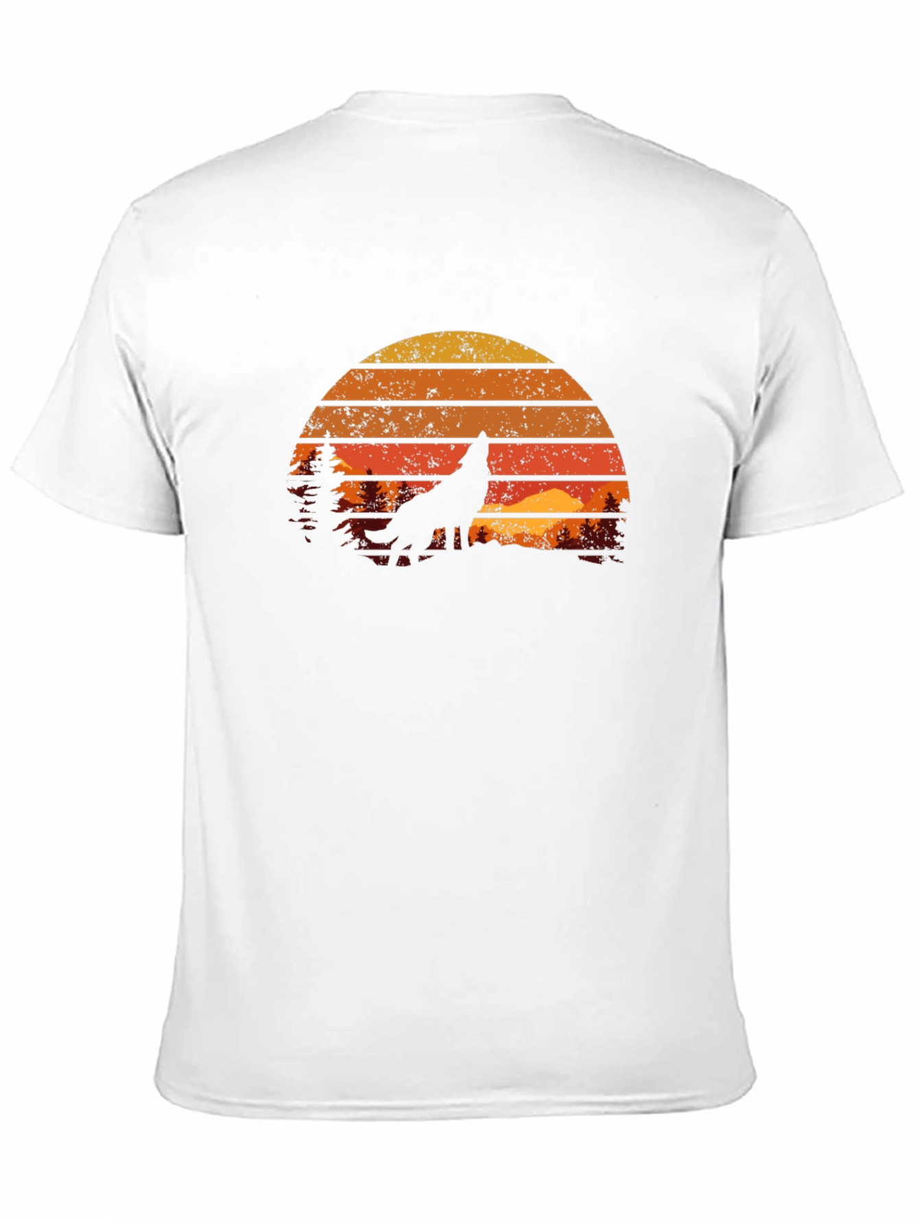 Retro Wolf Silhouette Tee