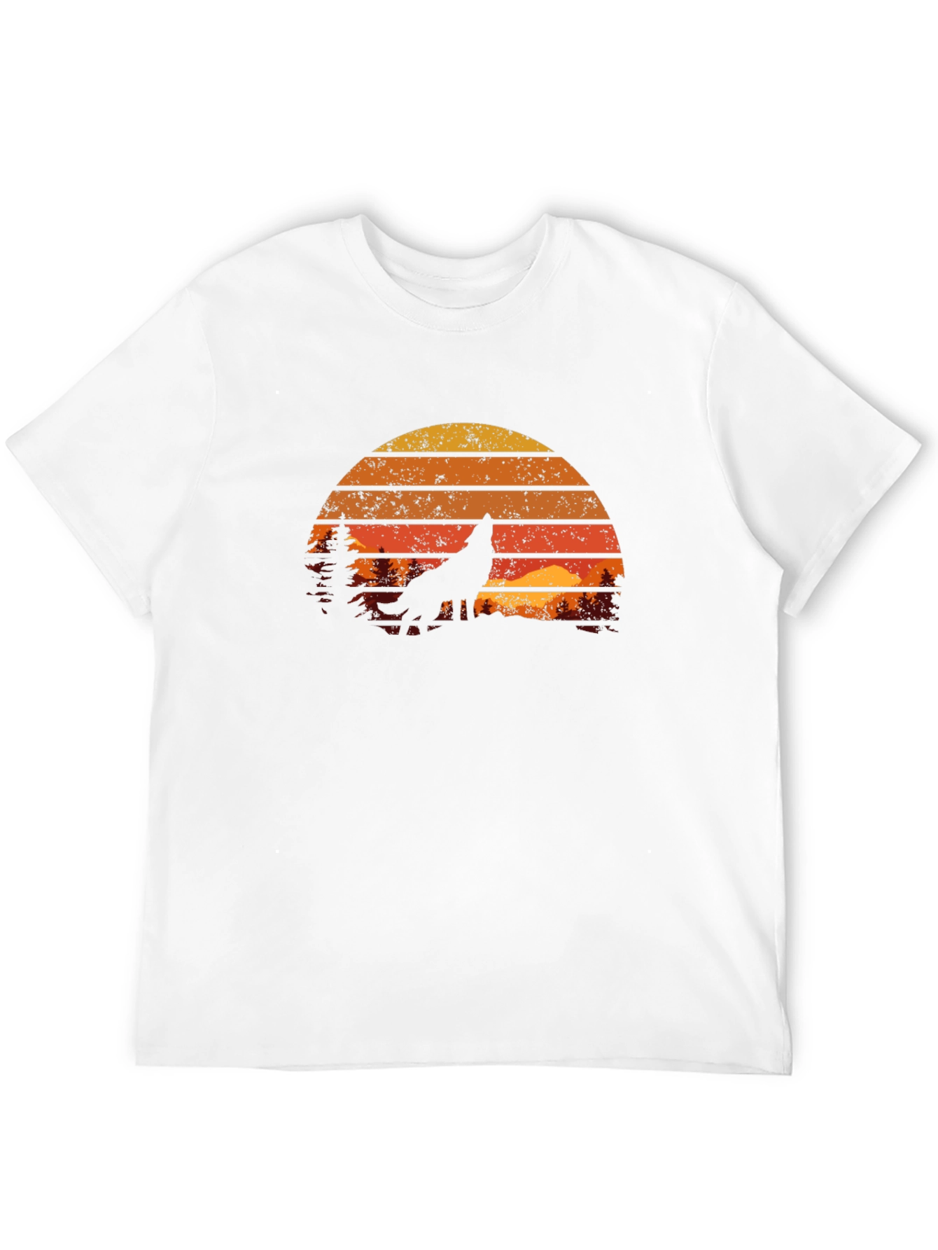Retro Wolf Silhouette Tee