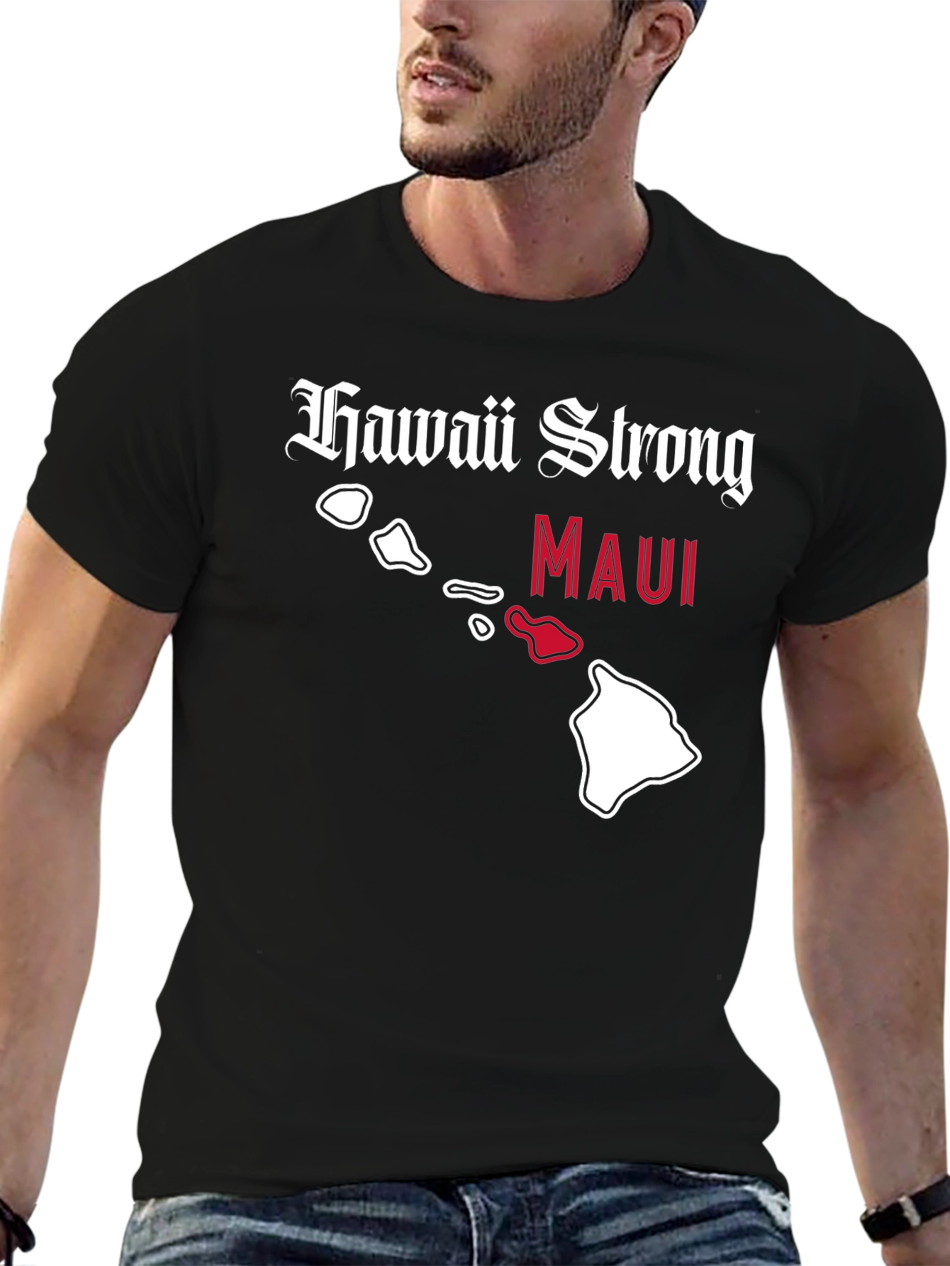 Hawaii Strong Maui T-Shirt - Show Your Support!
