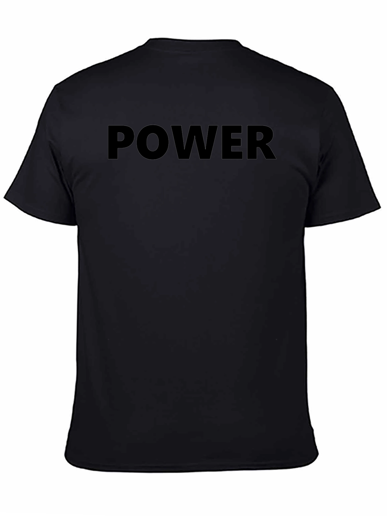 Power Black T-Shirt - Stylish Statement Tee